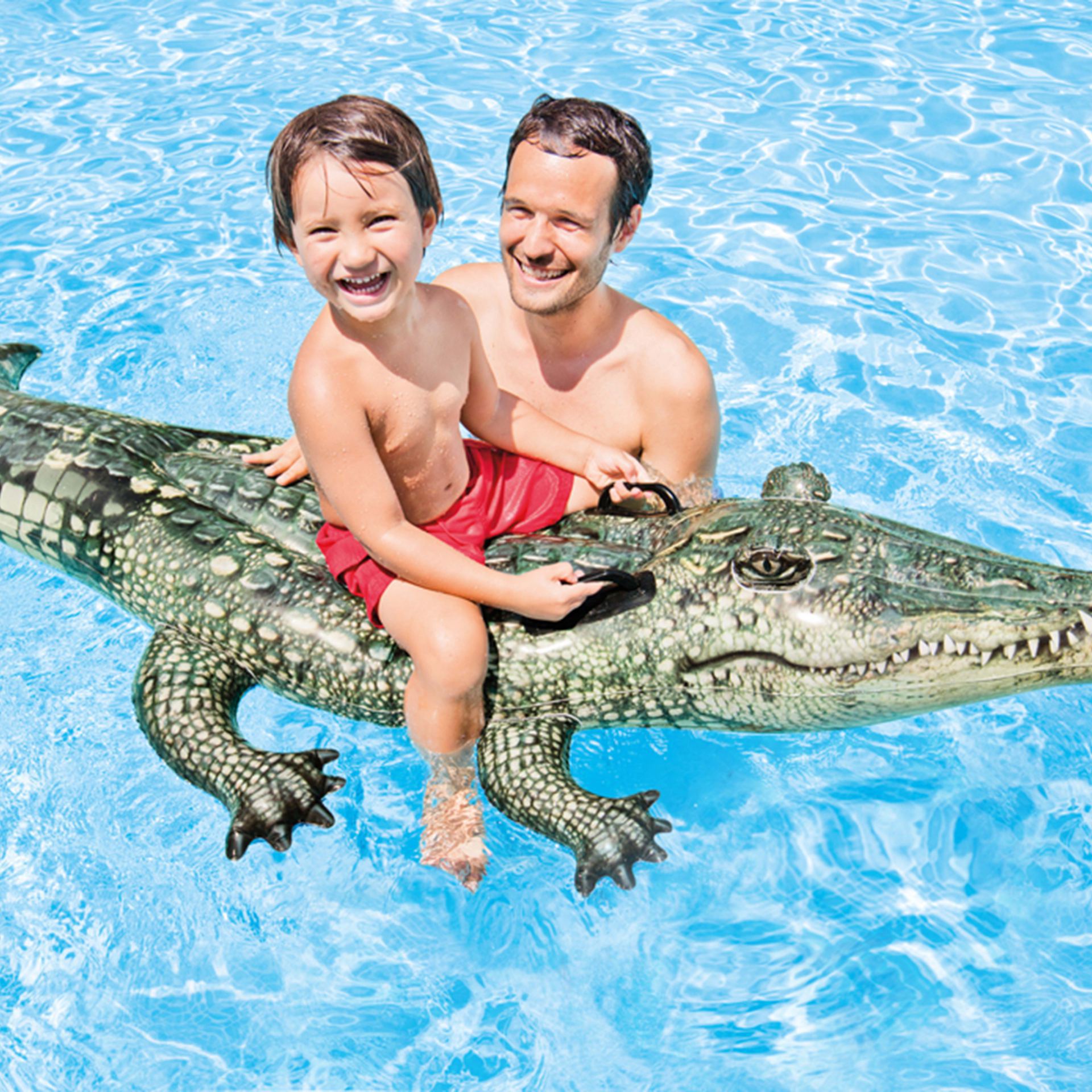 Intex levensechte krokodil ride-on kopen