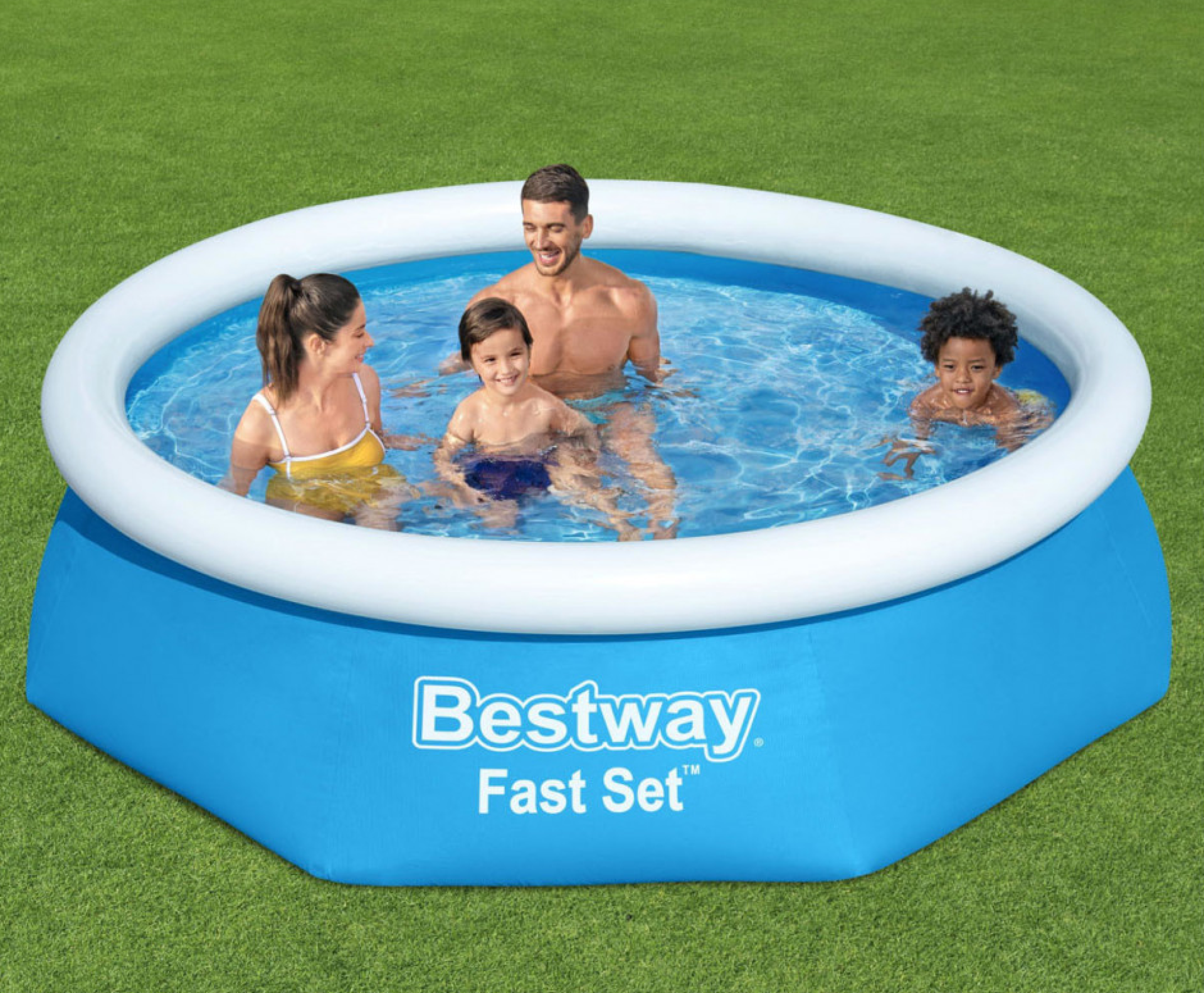 bestway fast set zwembad 244cmx61cmkopen