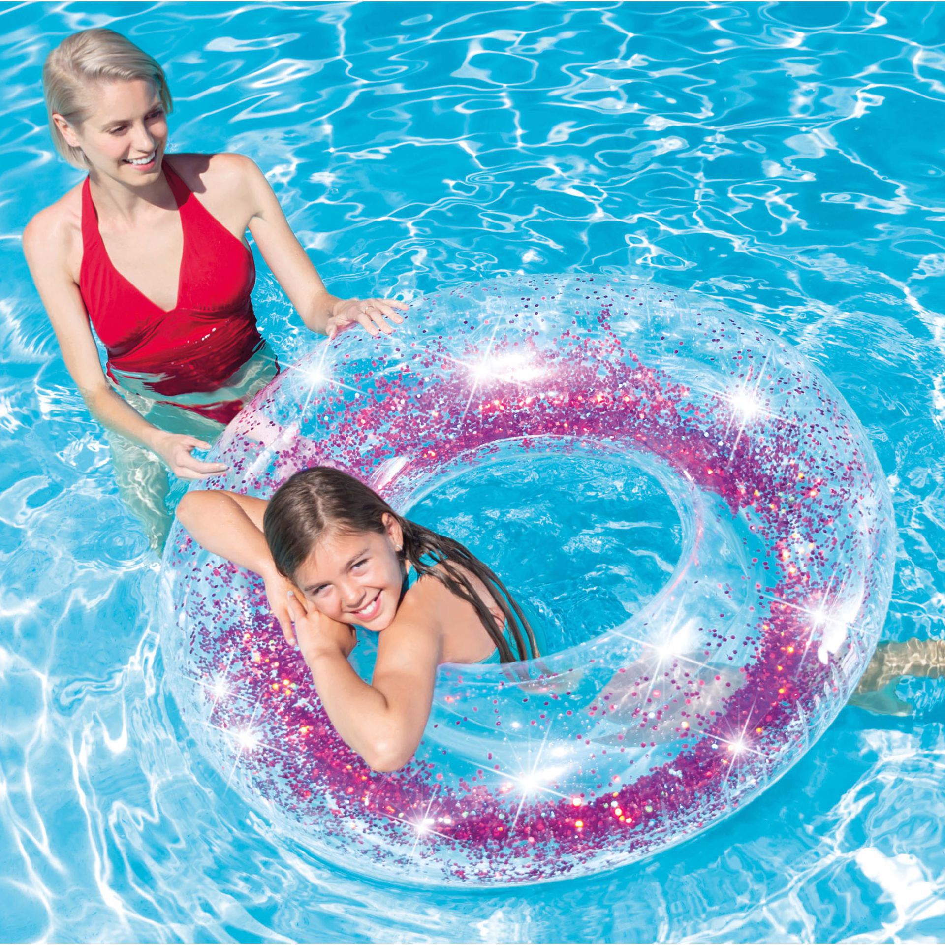 sparkling glitter tube roze 119cm kopen