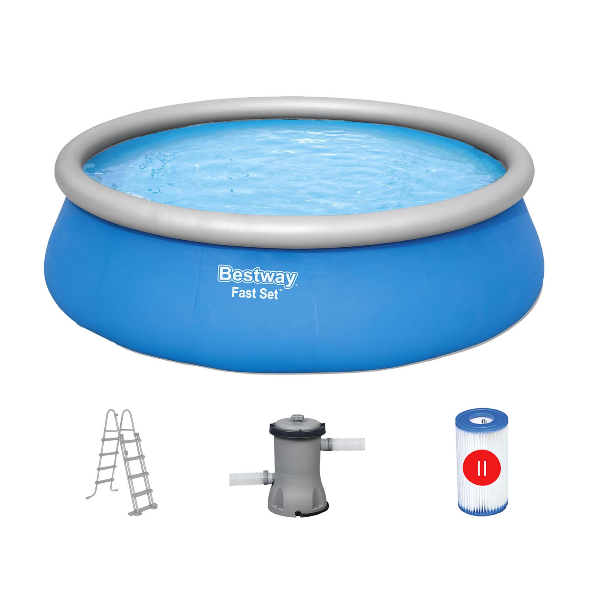 Bestway fast set zwembad rotan