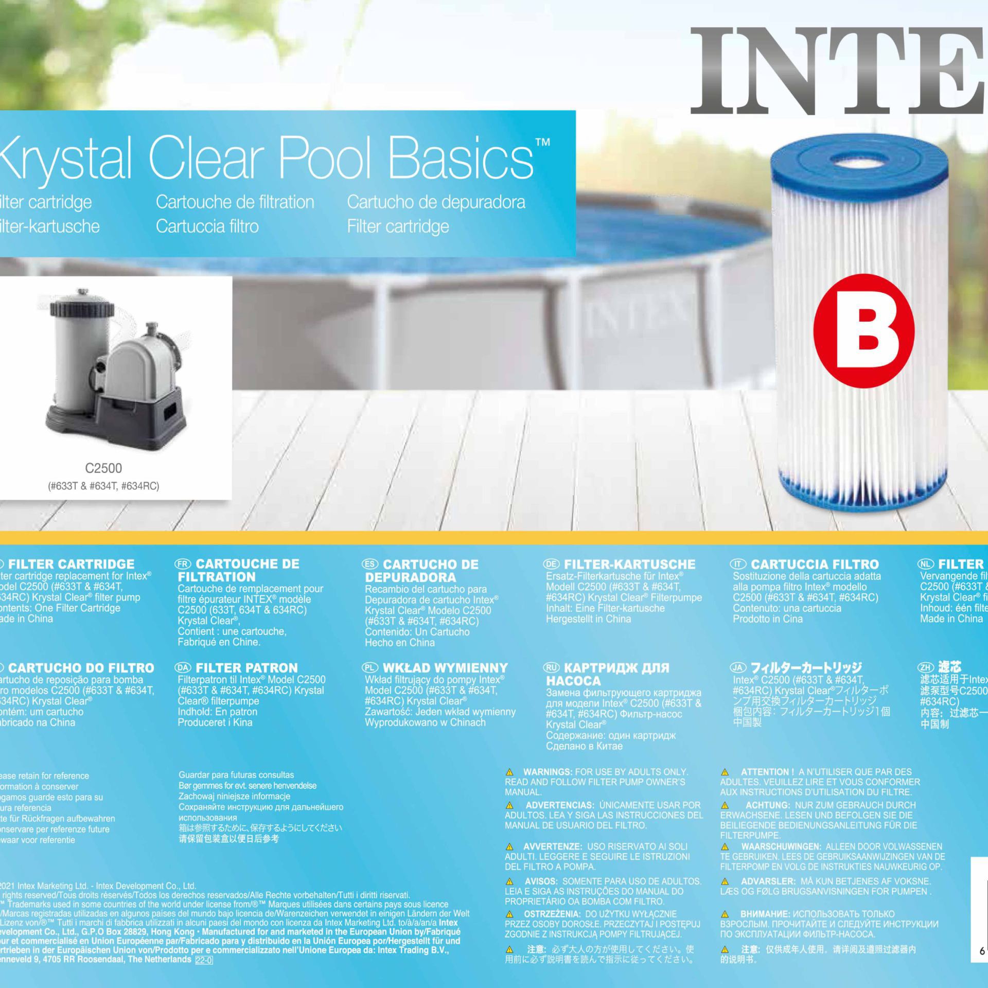 Intex filter cartridge B bestellen