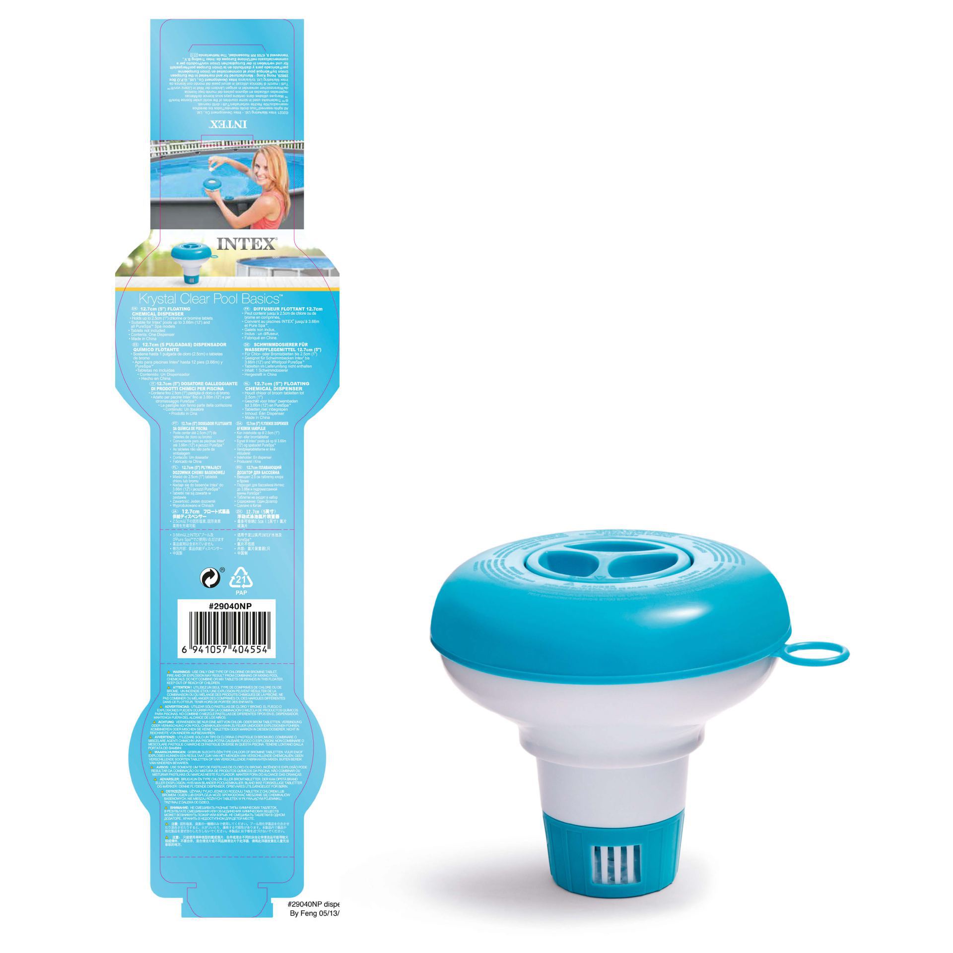 Intex floating chemical dispenser 12,7cm kopen