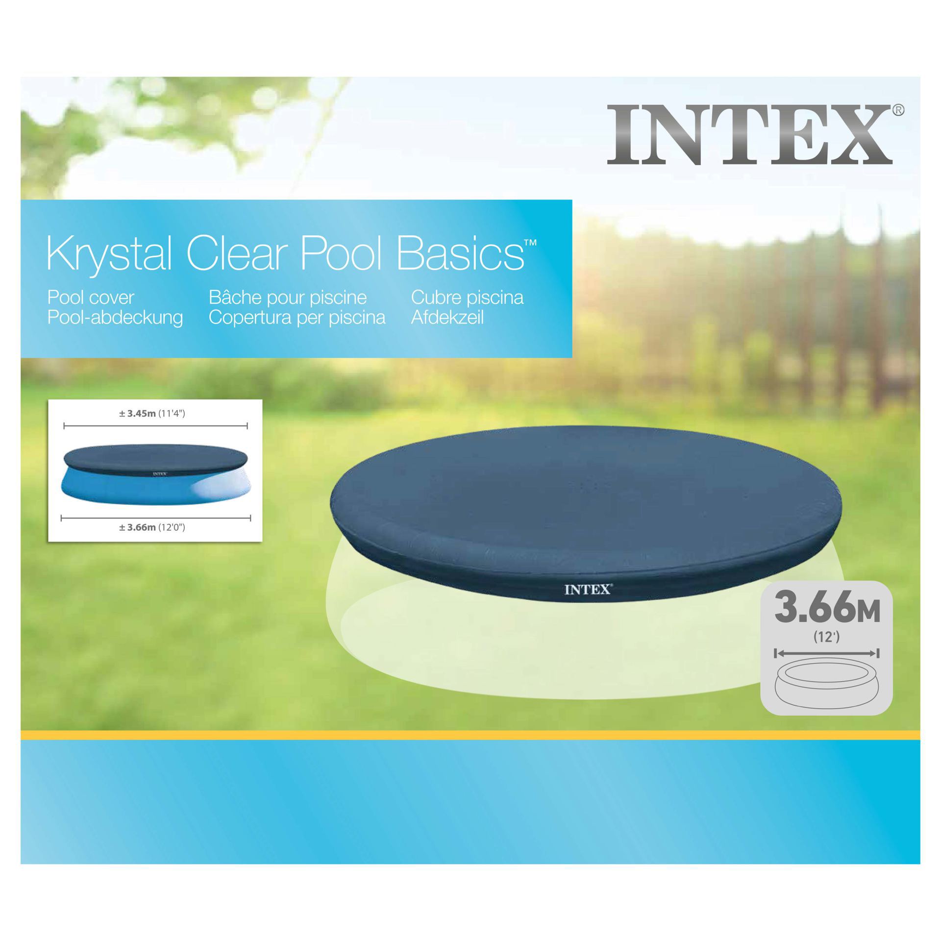 Intex easy set pool cover 366cm x 30cm online