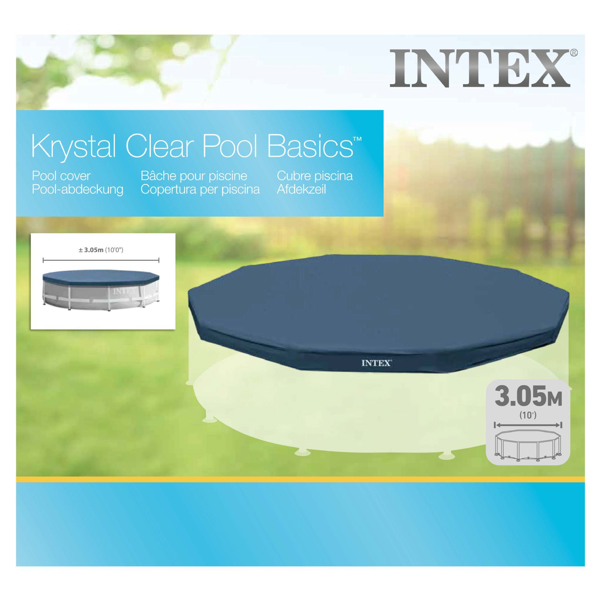 Intex round pool cover 305cm x 25cm bestellen