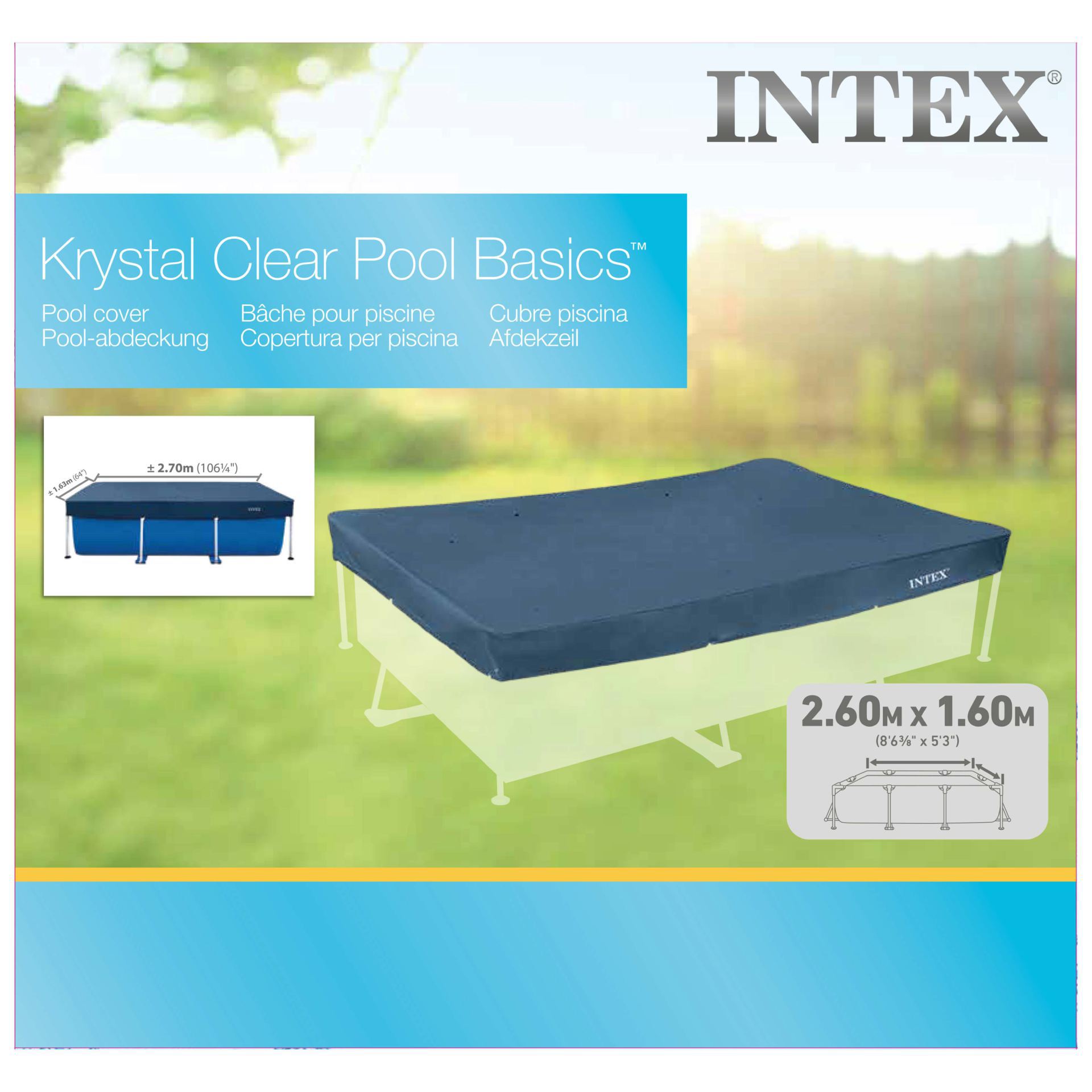 Intex rectangular pool cover 260x160 bestellen