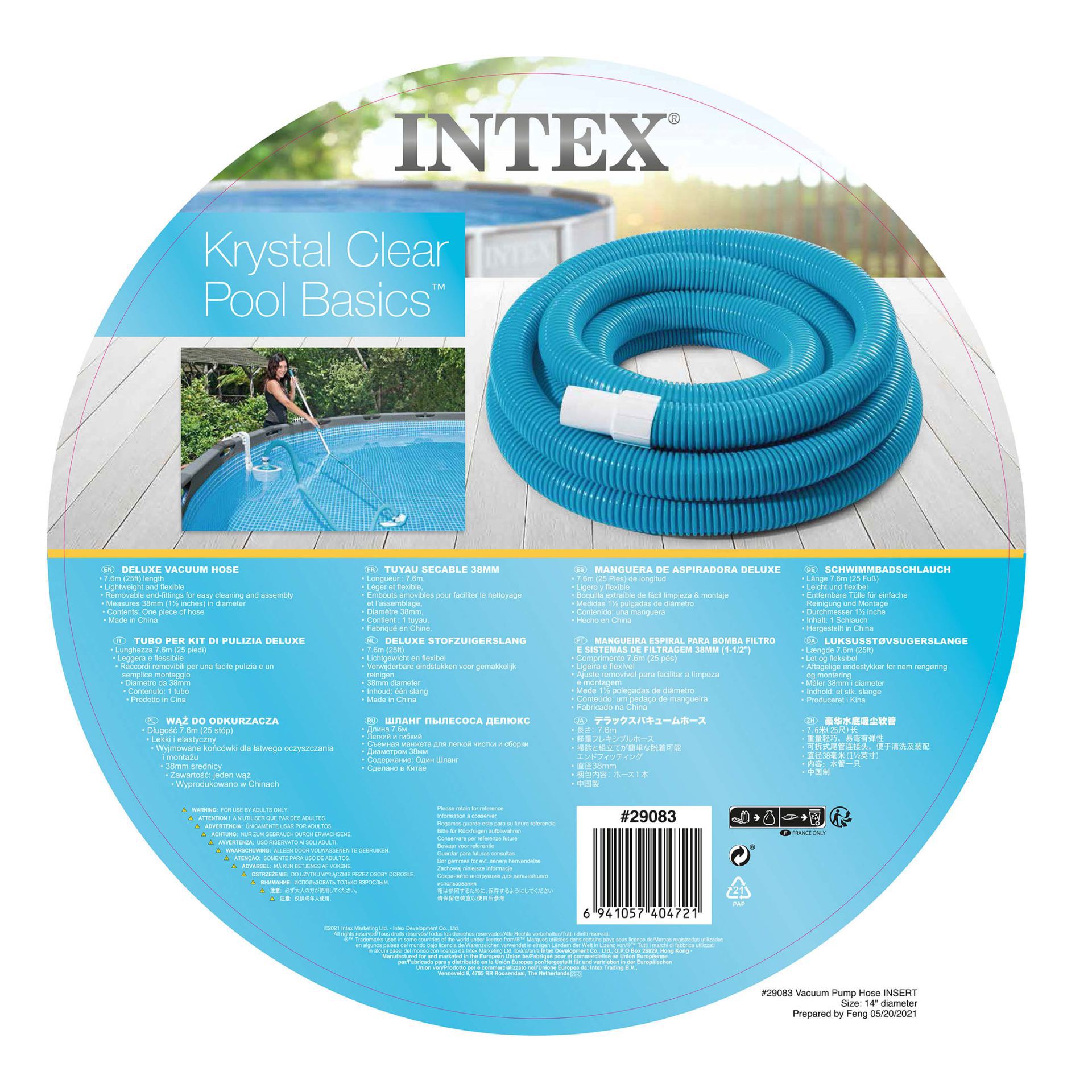 Intex deluxe vacuum hose 1-1 - 5,1cm online