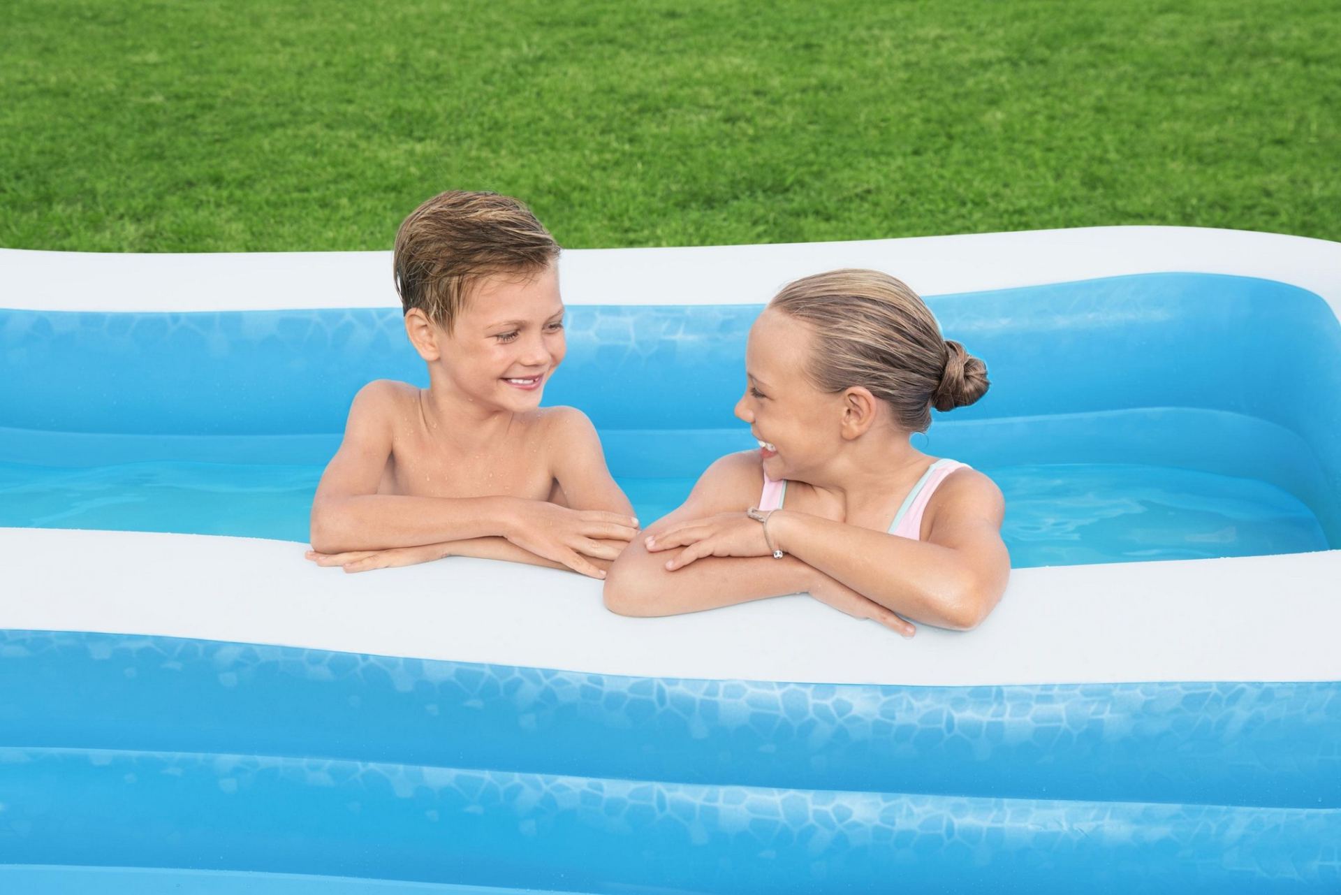 Bestway opblaas zwembad deluxe bestellen