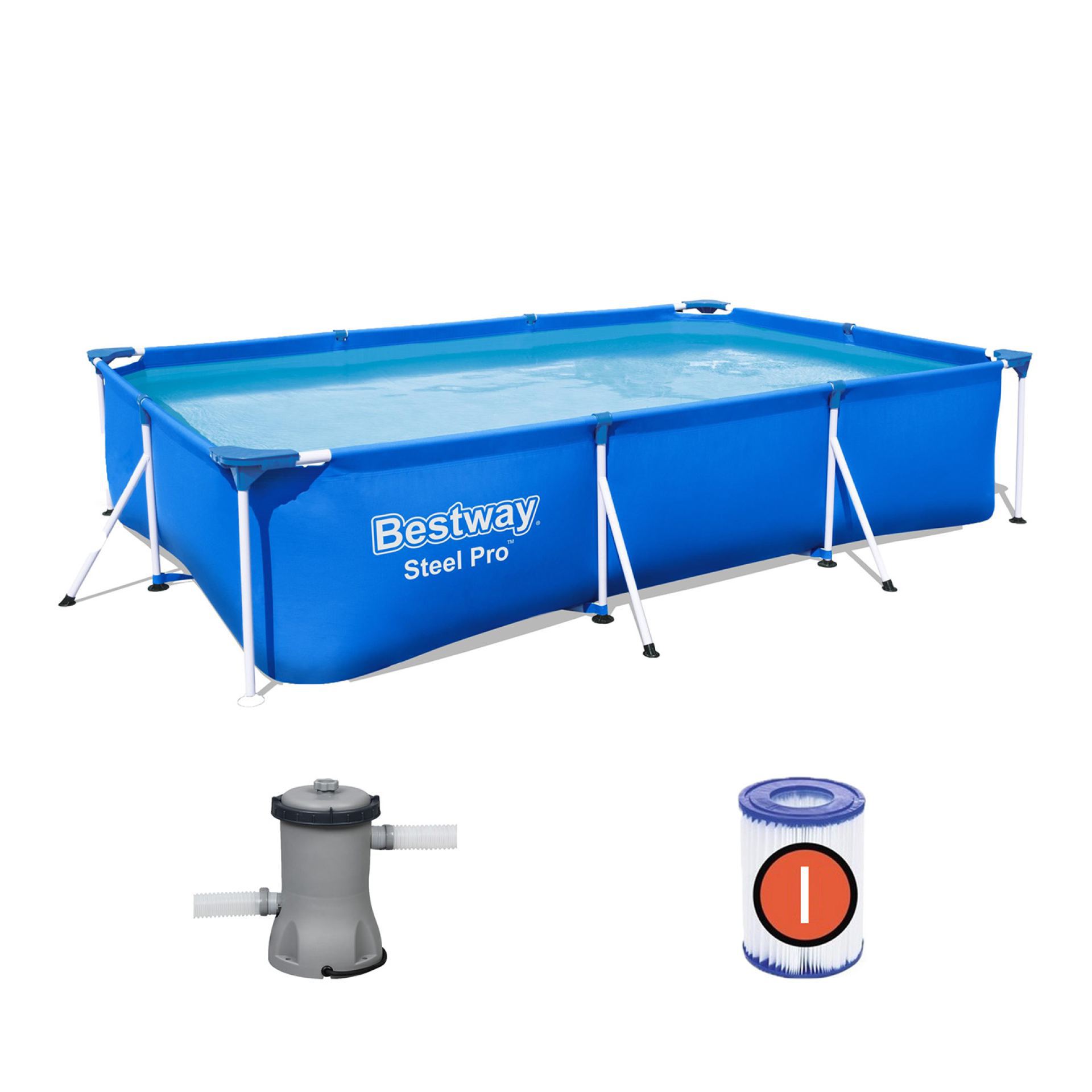 Bestway zwembad steel pro set 300x201x66cm