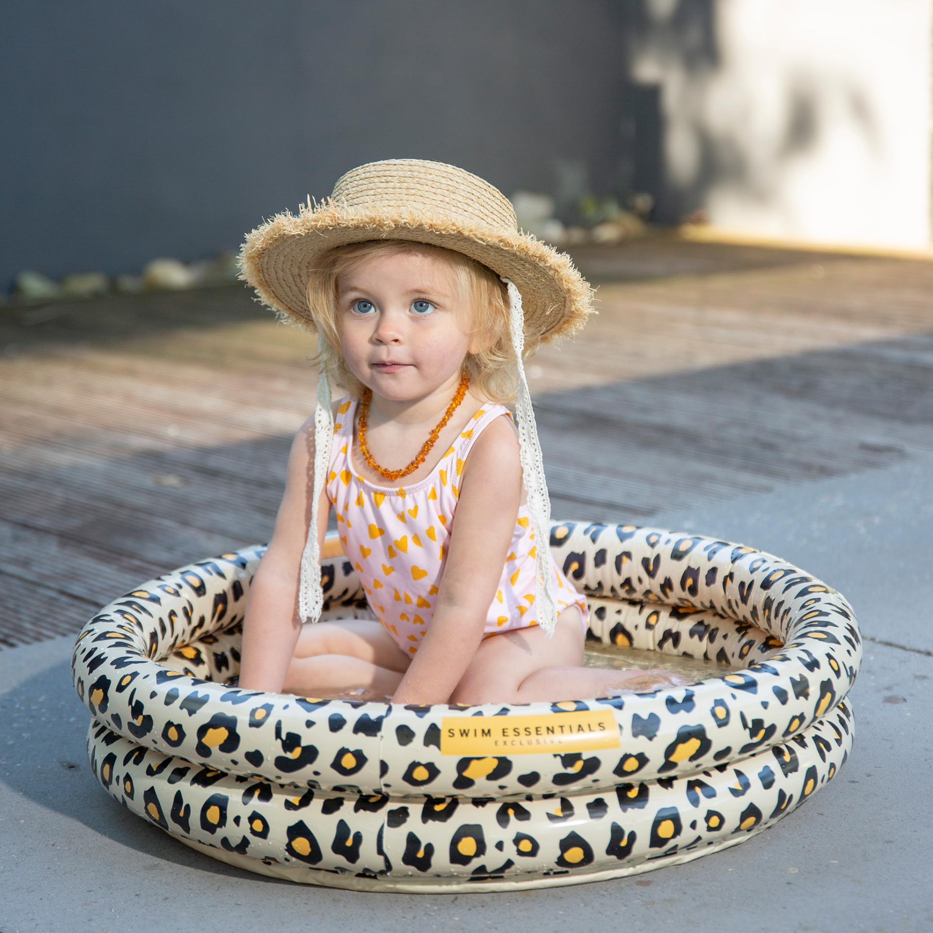 Swim Essentials zwembad luipaard beige kopen