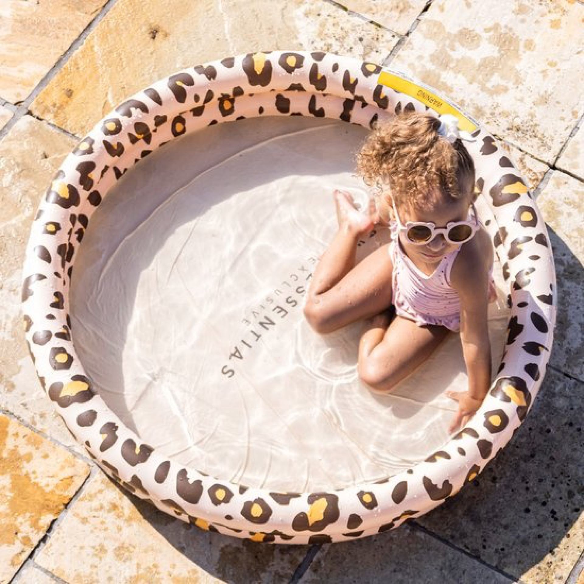 Swim Essentials zwembad luipaard beige 100cm