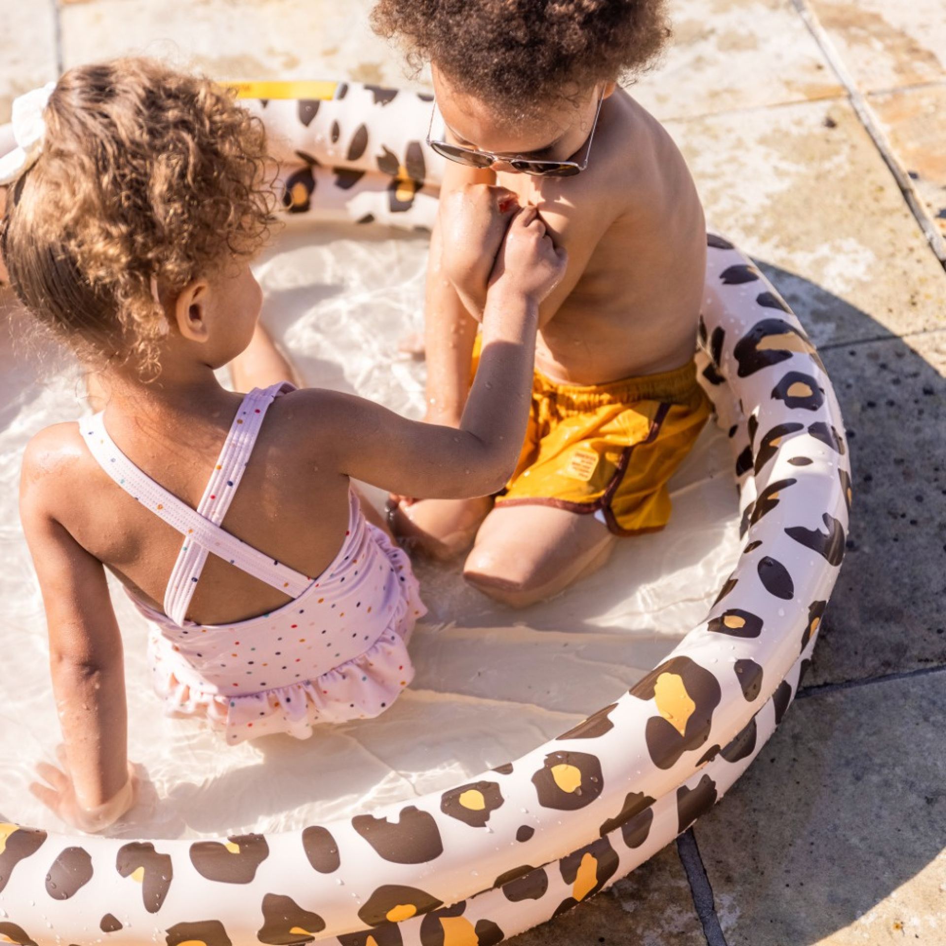 Swim Essentials zwembad luipaard beige kopen