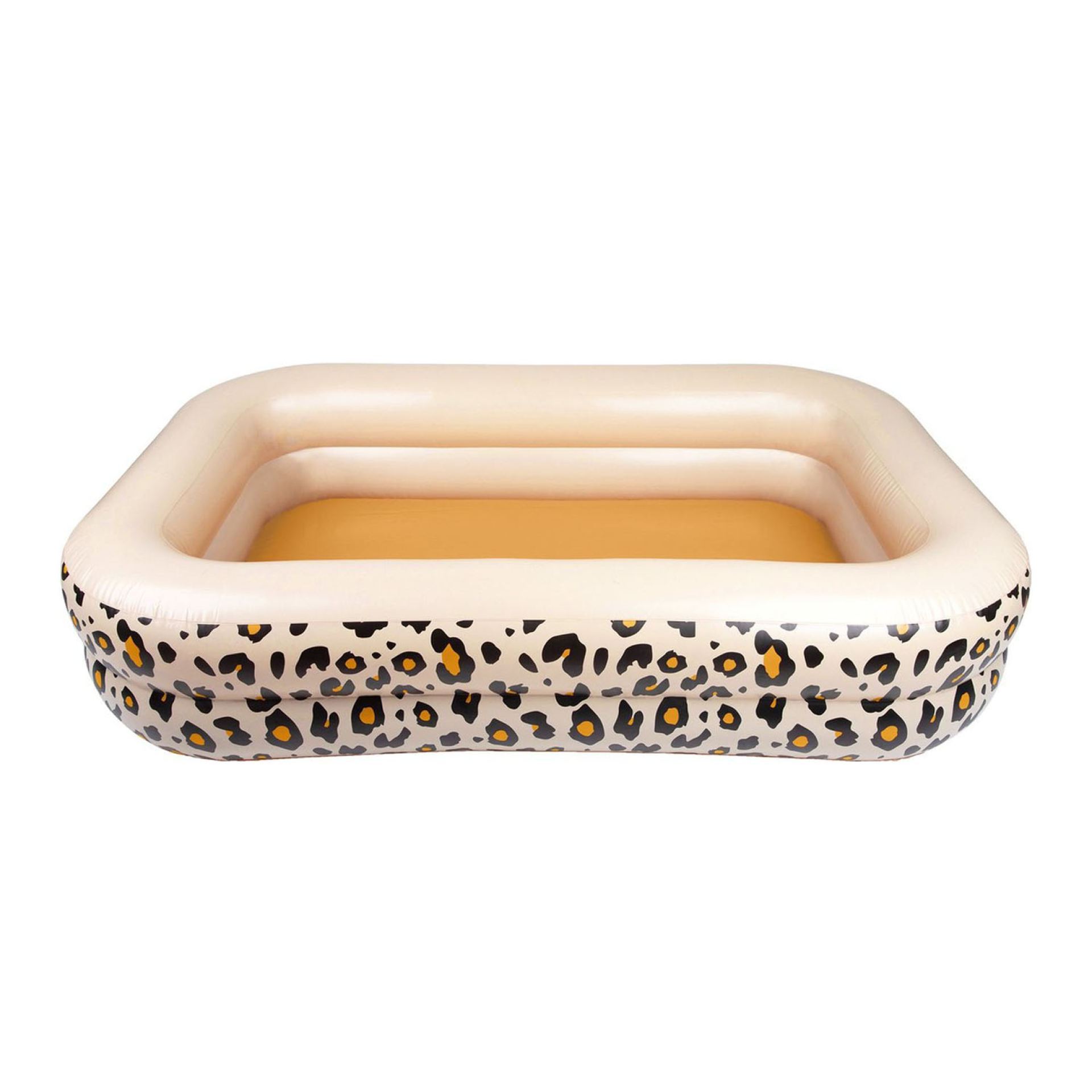 zwembad vierkant zwembad luipaard beige