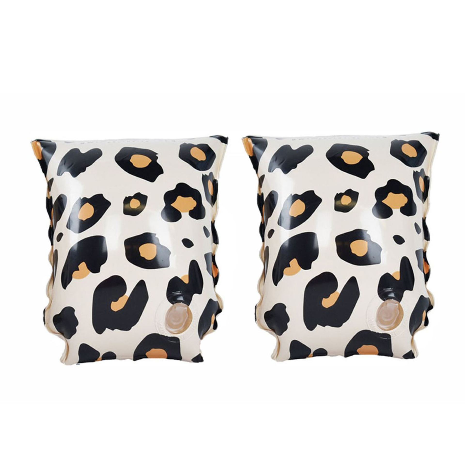 Swim Essentials zwembandjes luipaard beige