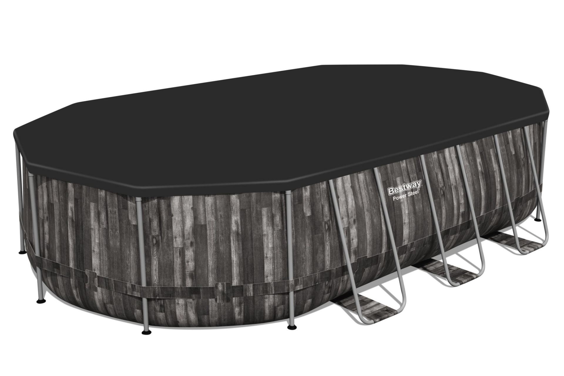 zwembad power steel set ovaal hout onlinekopen