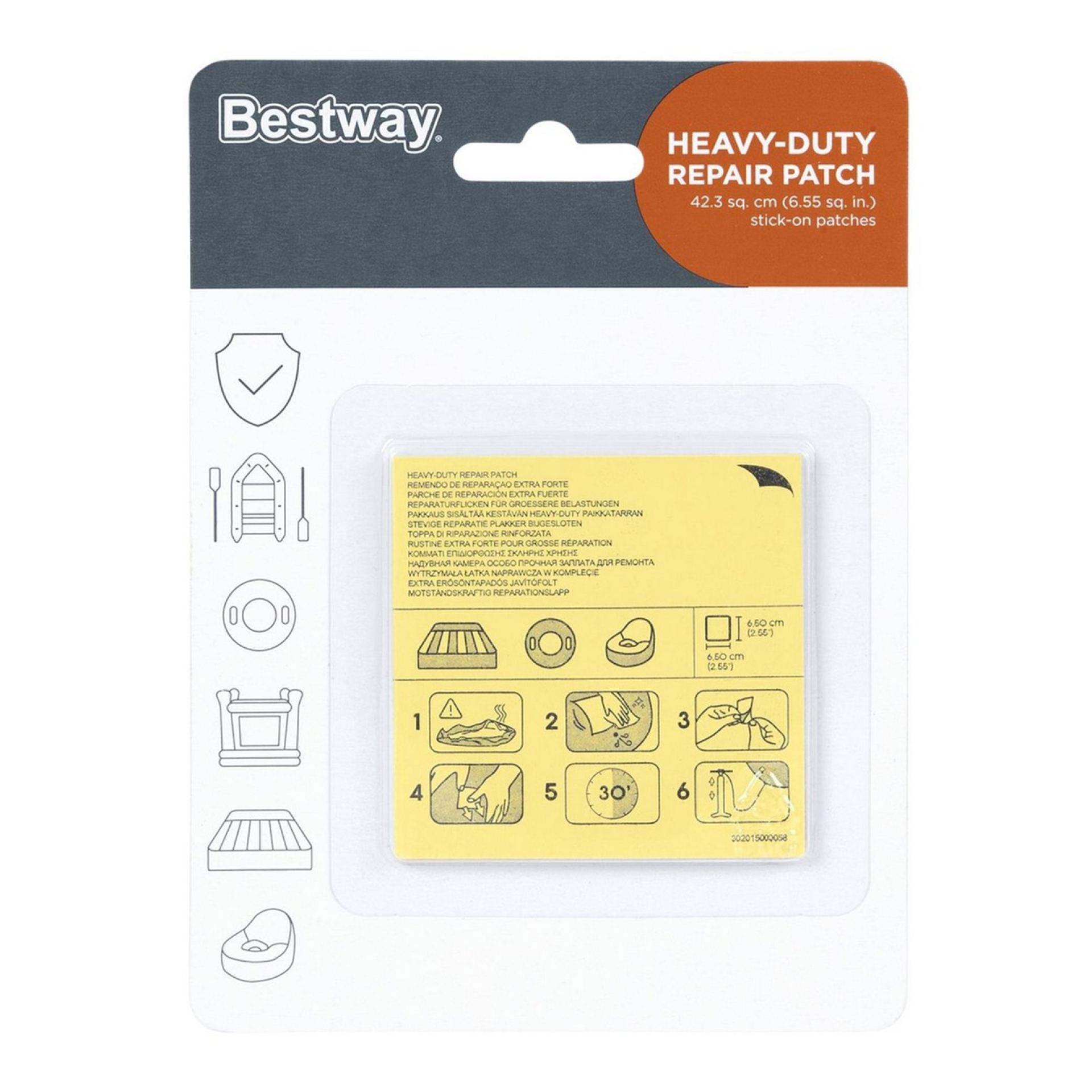 Bestway reparatie plakker extra zwaar