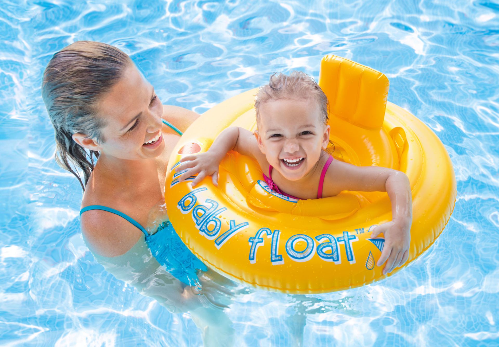 Intex baby float geel 70cm kopen