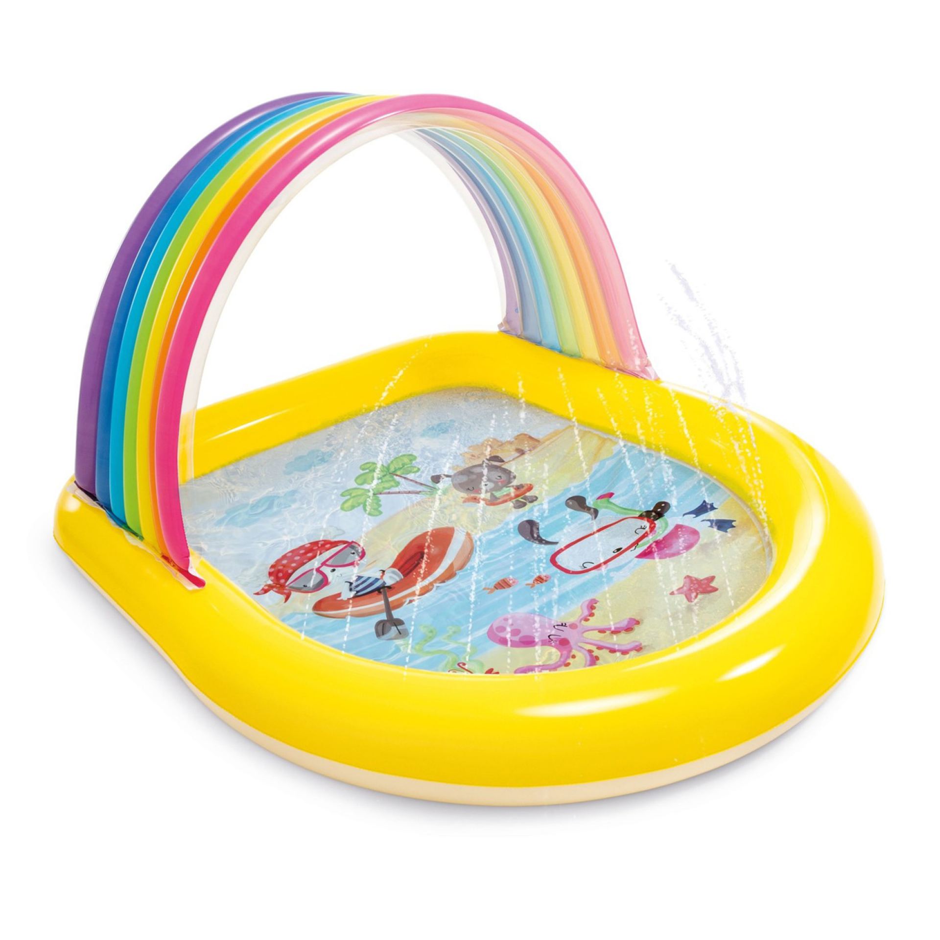 Intex regenboog spray zwembad