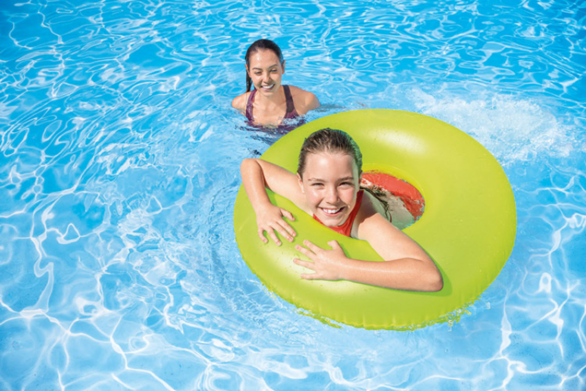 Intex zwemband transparant groen 76cm kopen