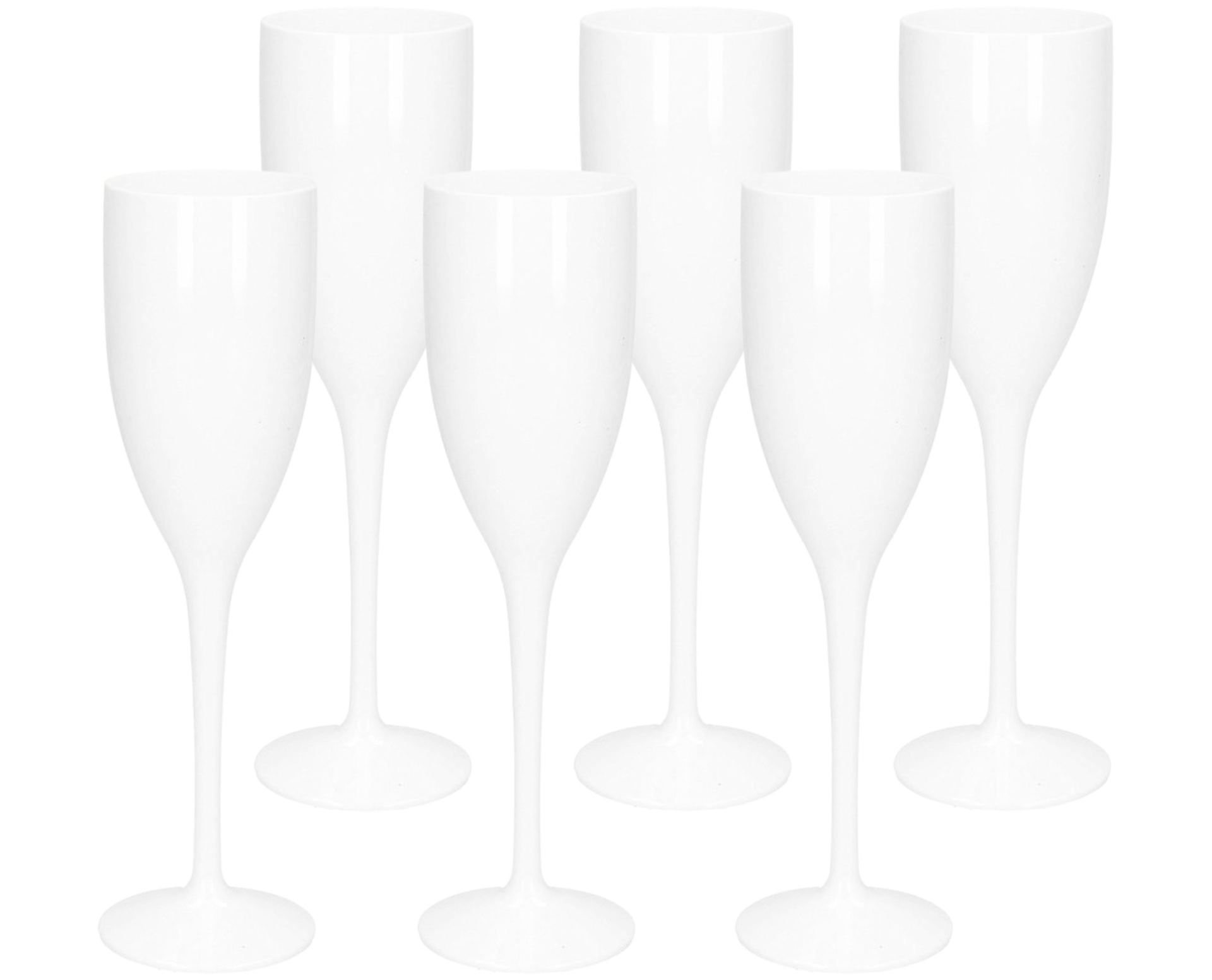 kunststof champagneglazen 15cl Wit kopen