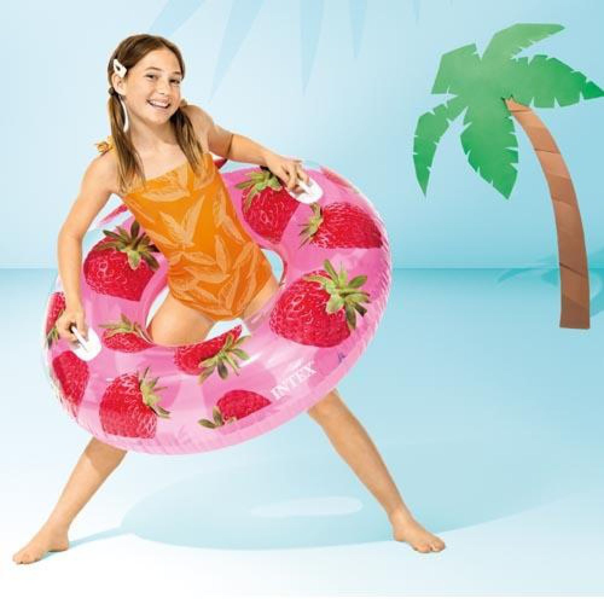zwemband tropical fruit tube aardbei kopen