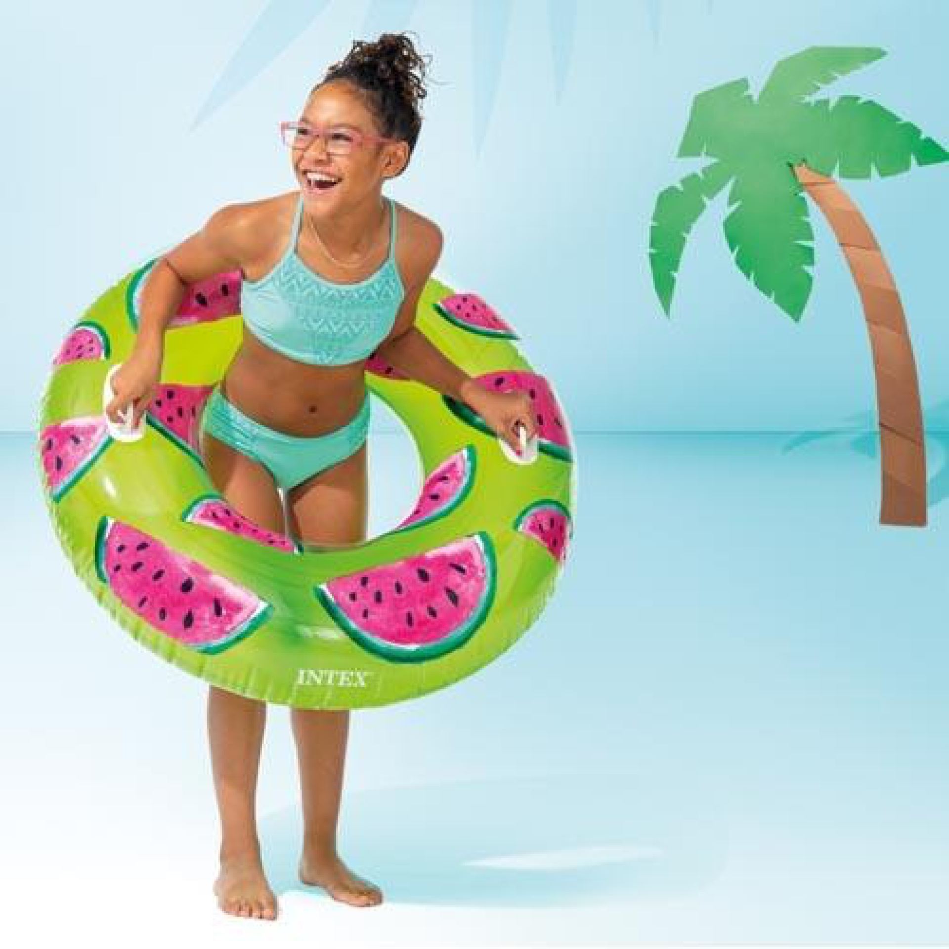 zwemband tropical fruit tube watermeloen