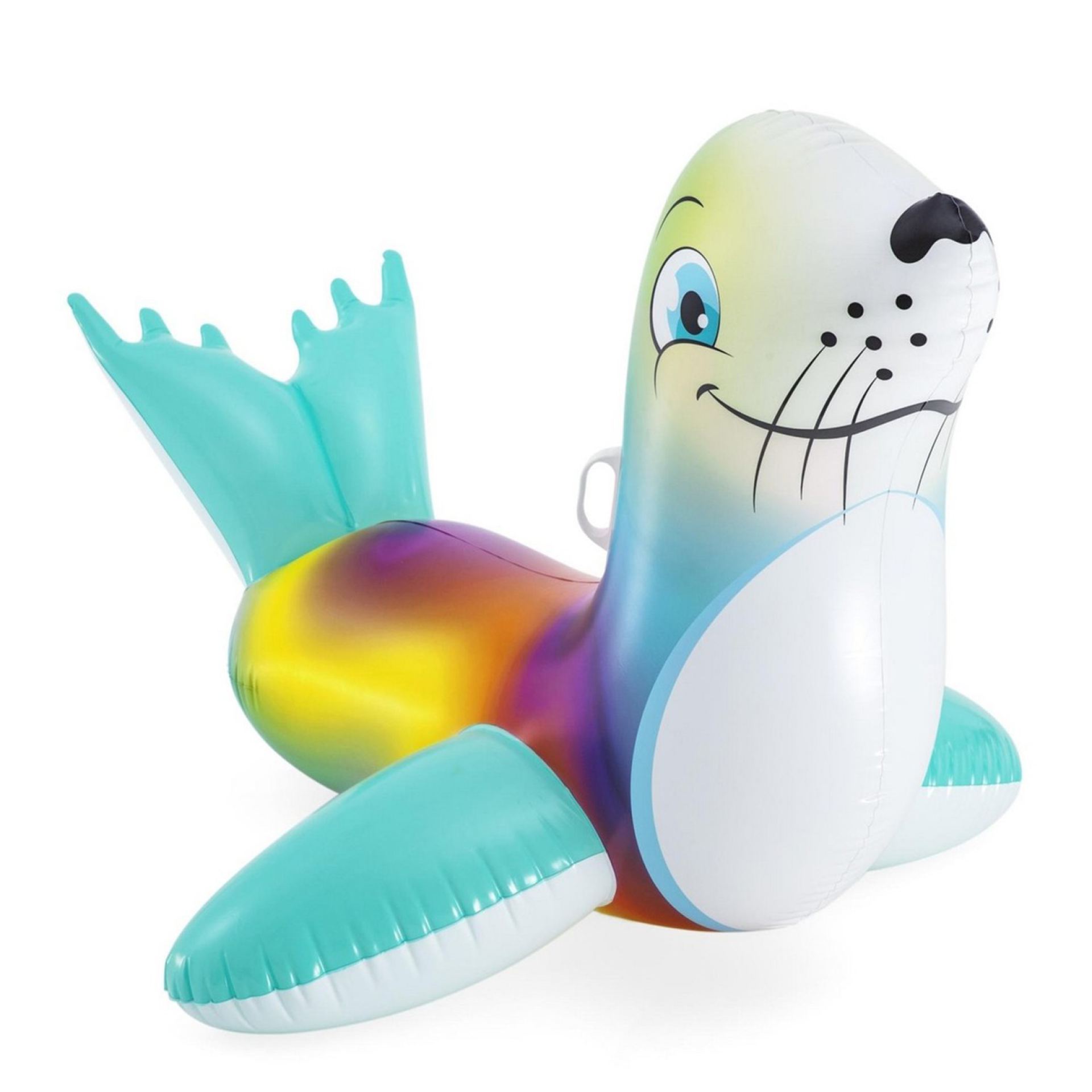 bestway flash 'n splash zeehond ride on