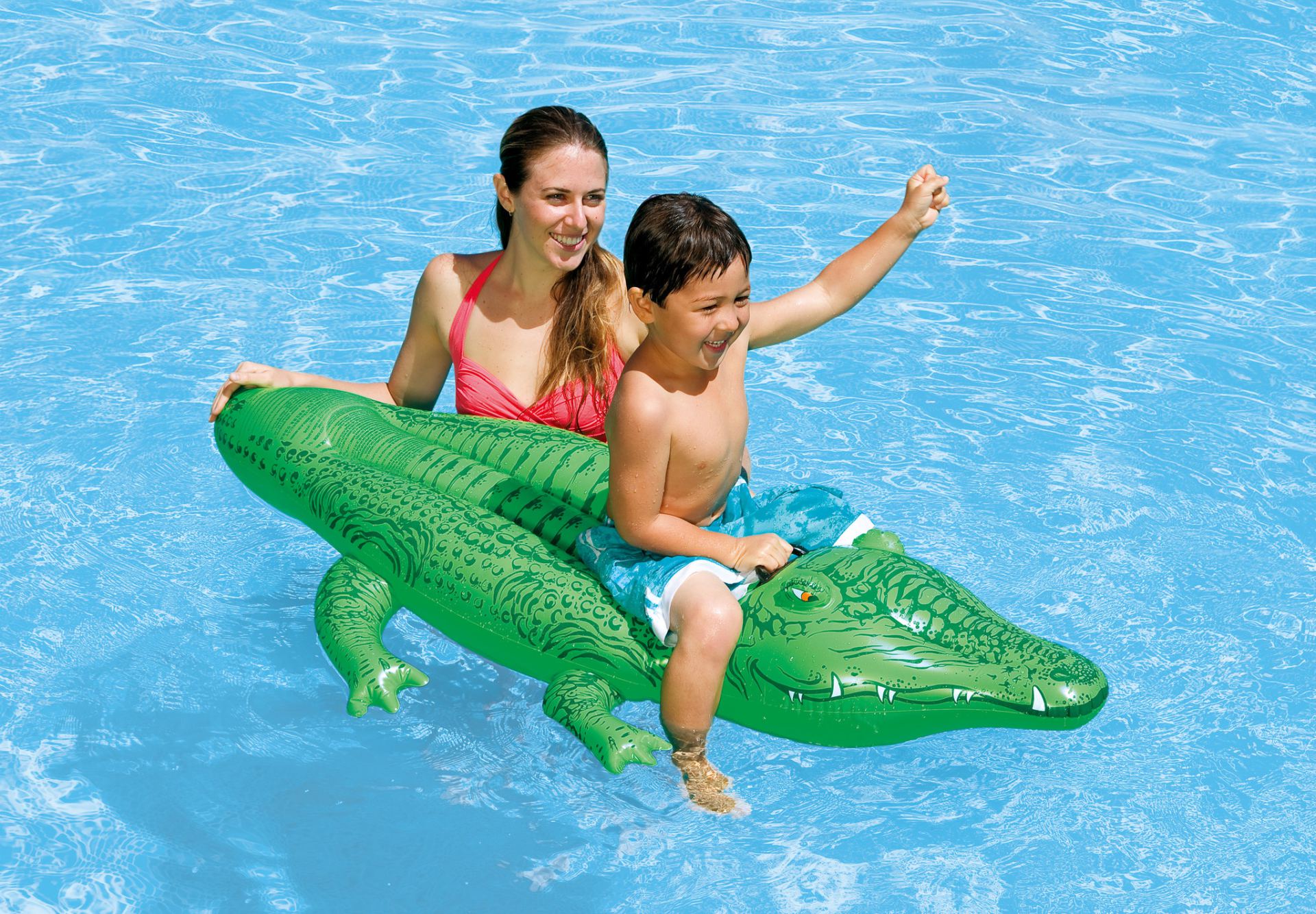 Intex krokodil ride on 168cm x 86cm bestellen