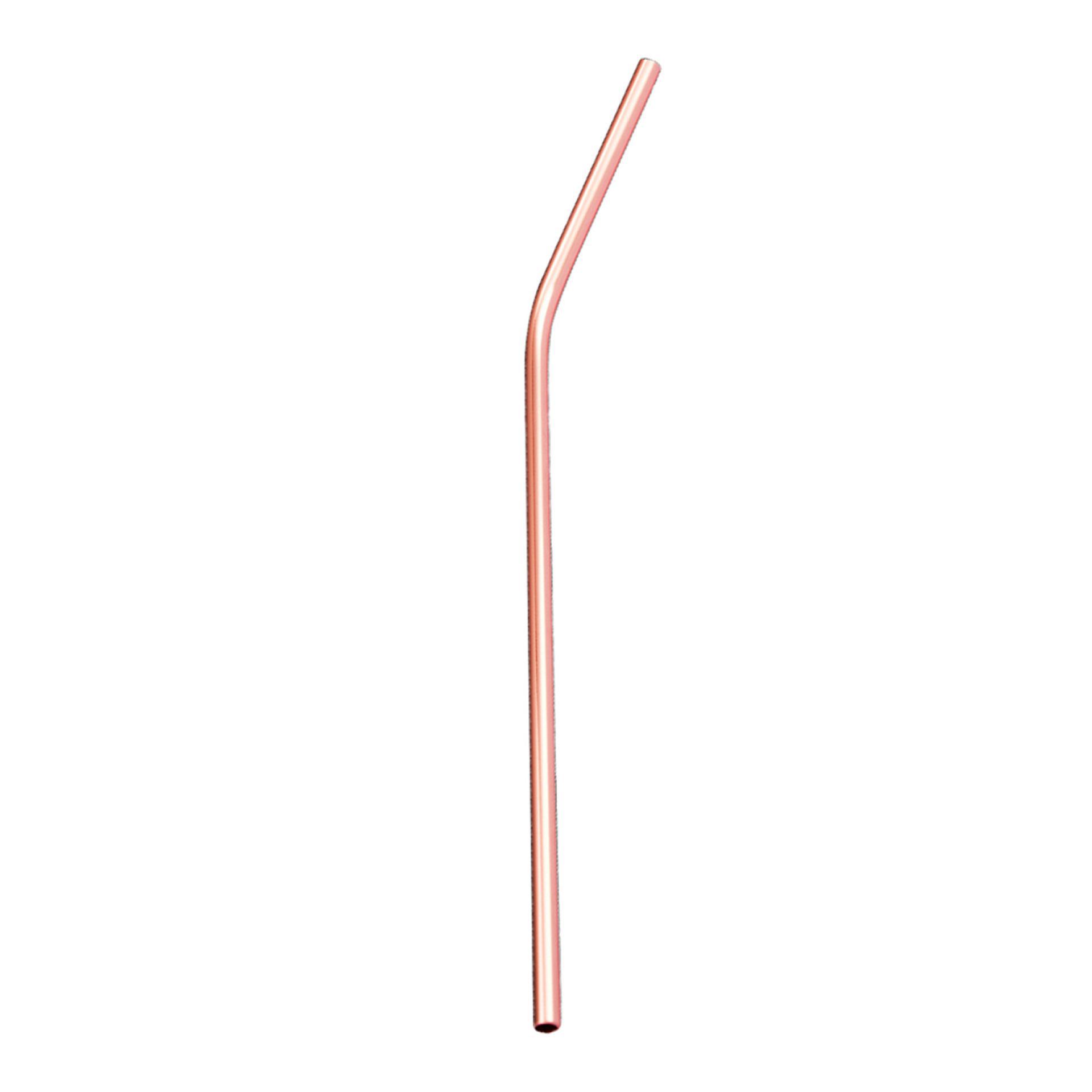 Metalen rietjes roségoud