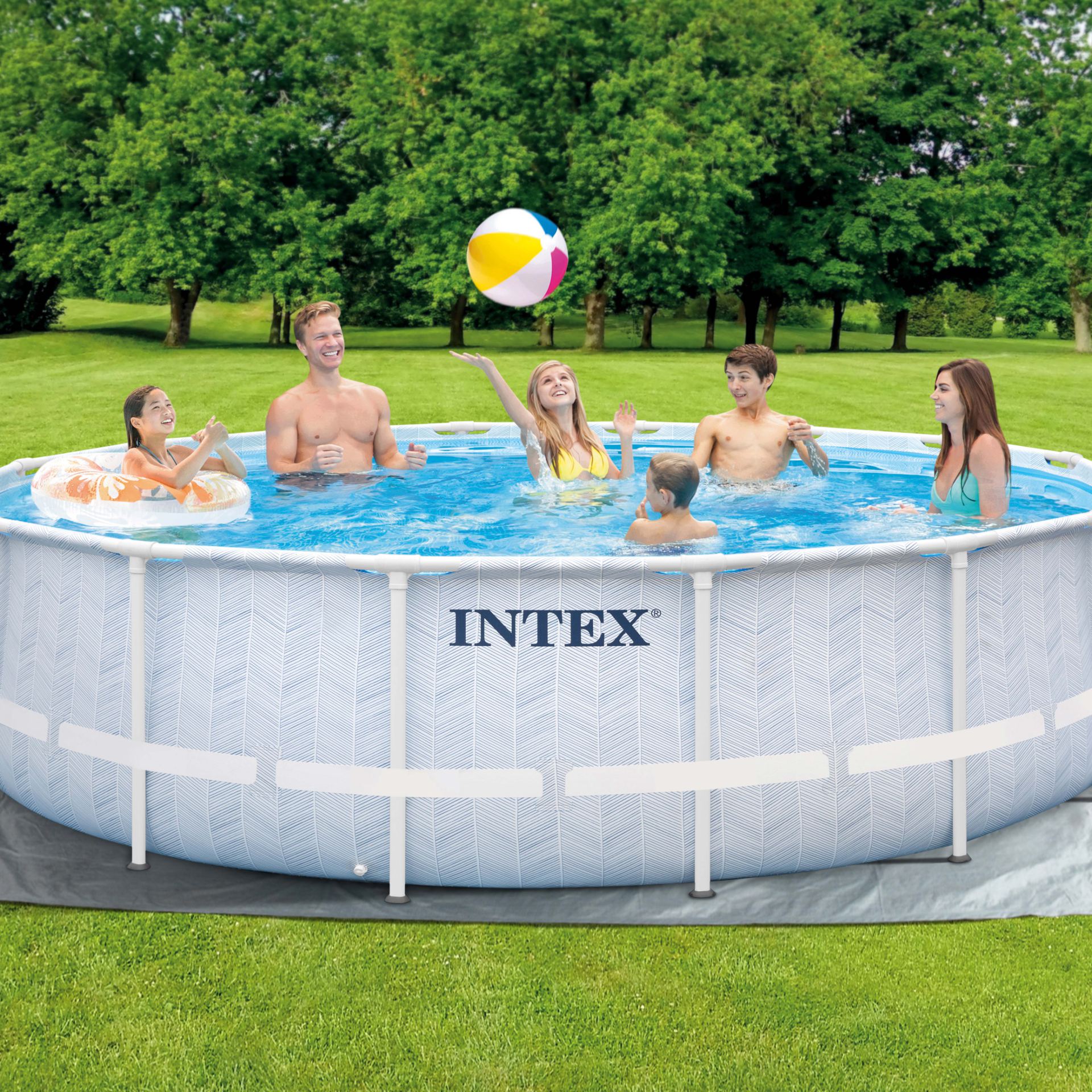 frame premium pool set  Intex  chervon