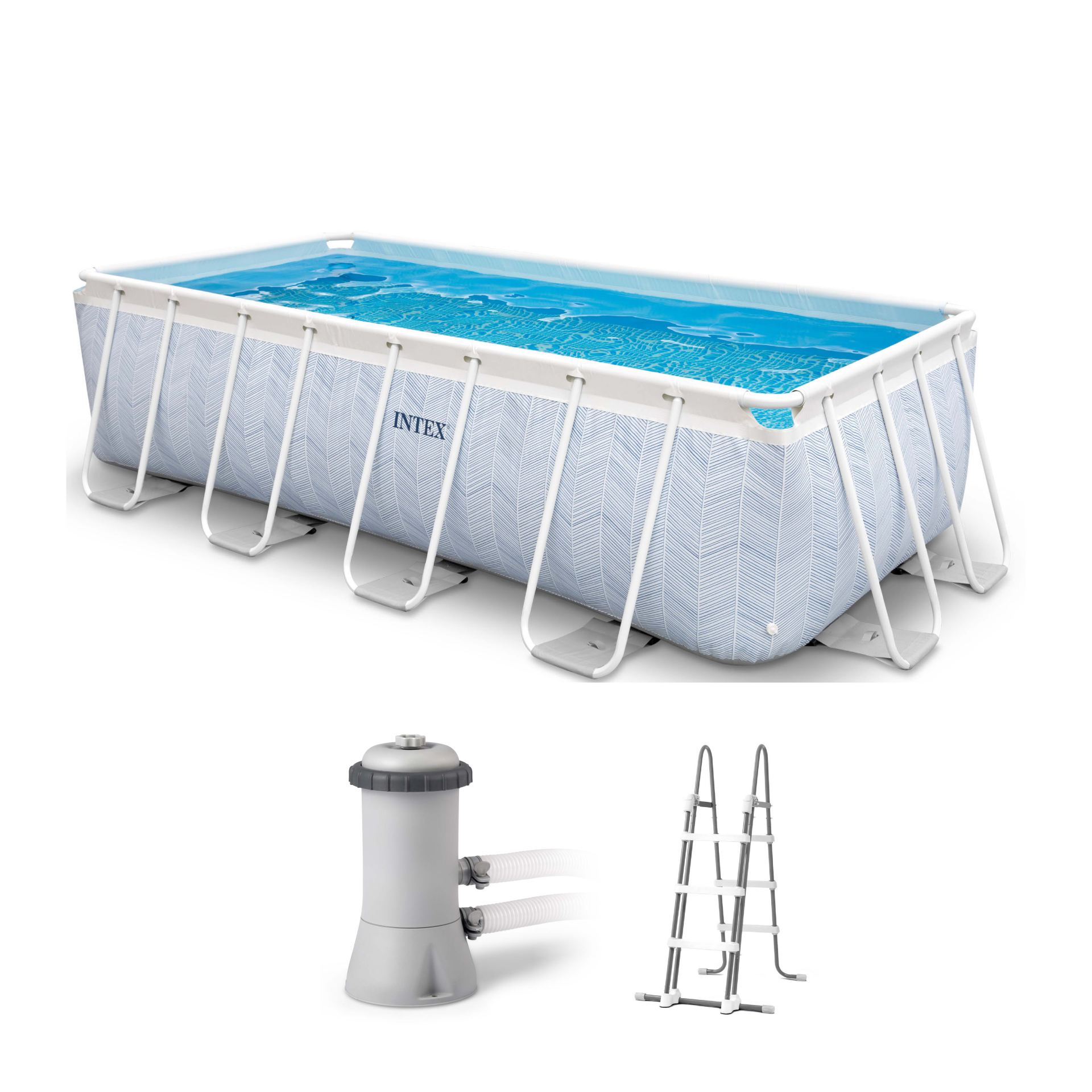 chervon prism rectangular pool set Intex