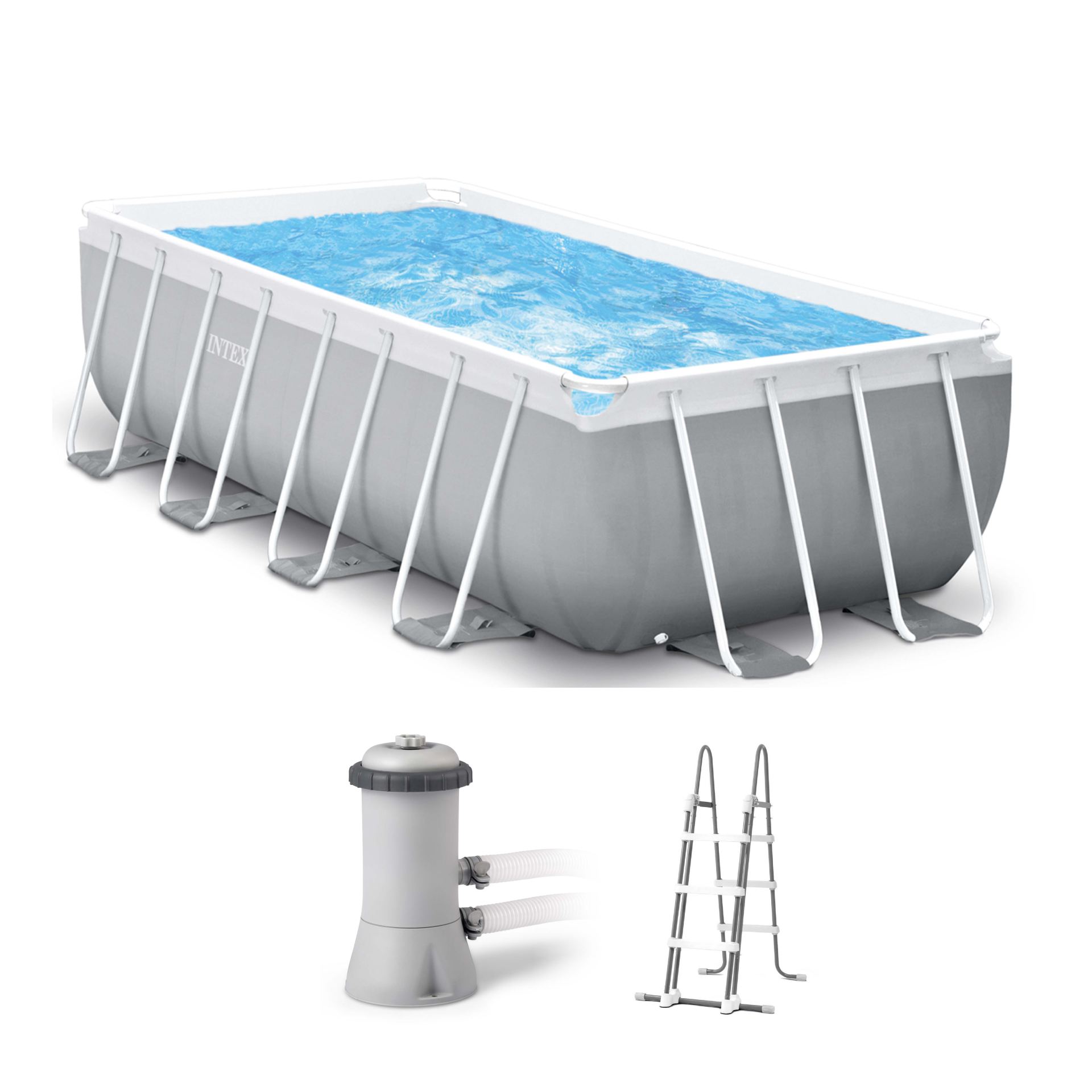 prism frame rectangular pool set Intex