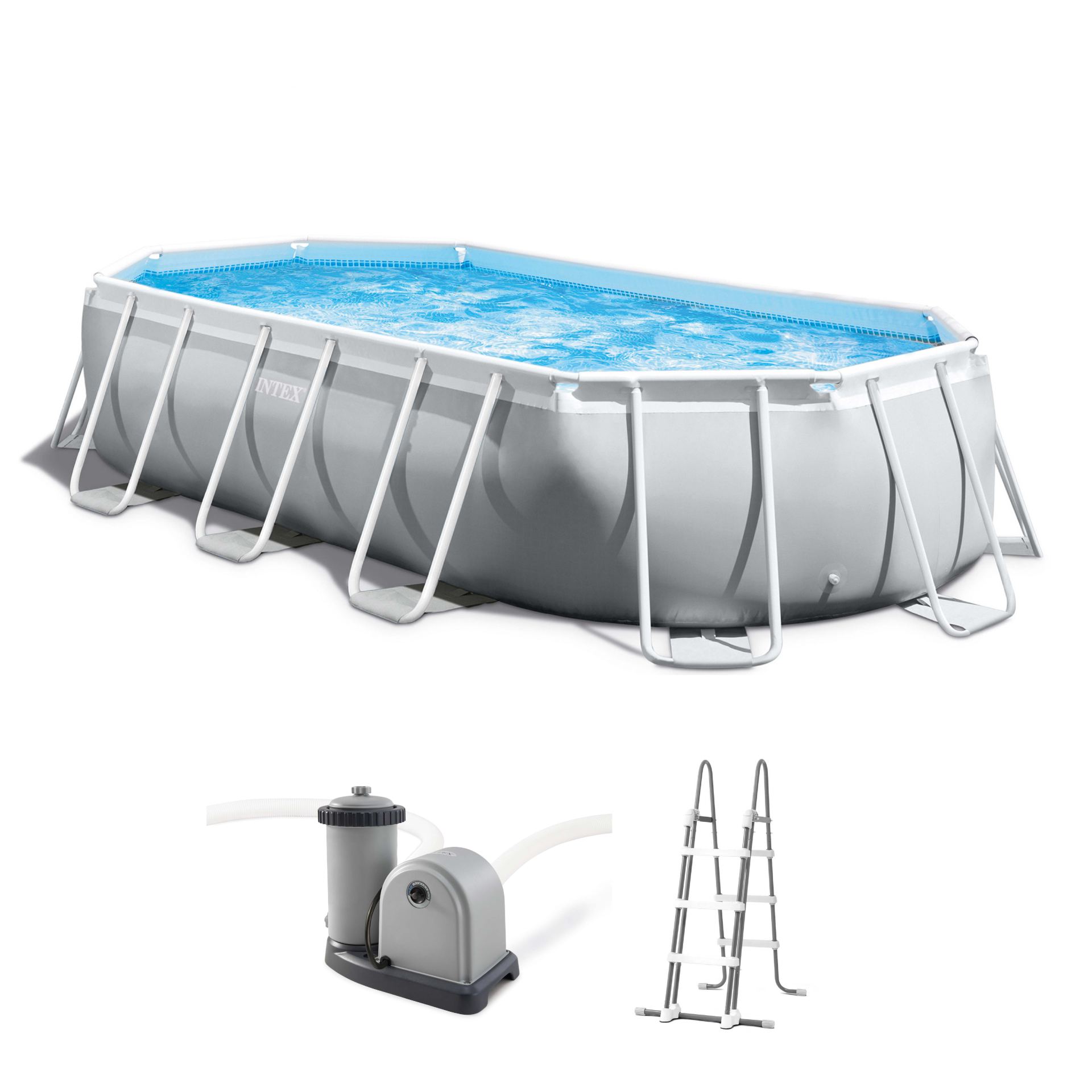 Intex prism frame oval pool set