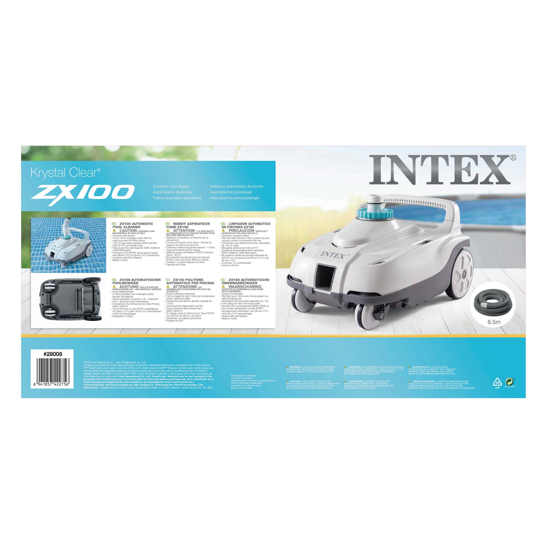 ZX100 deluxe automatic pool Intex cleaner