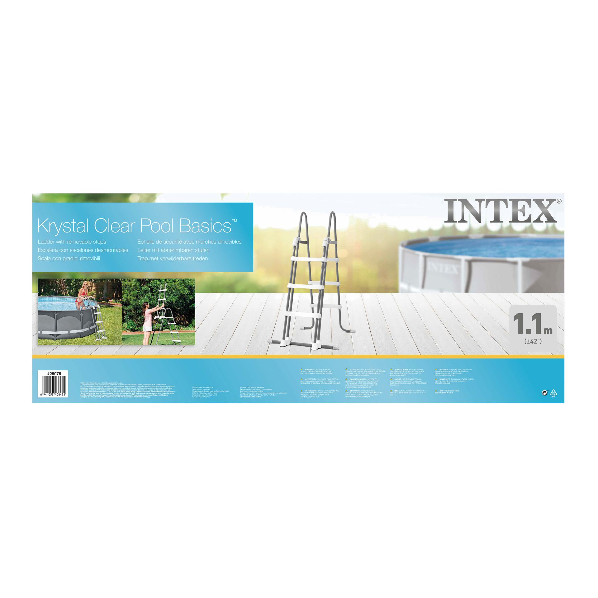 Intex Pool ladder with removable steps 107cm
