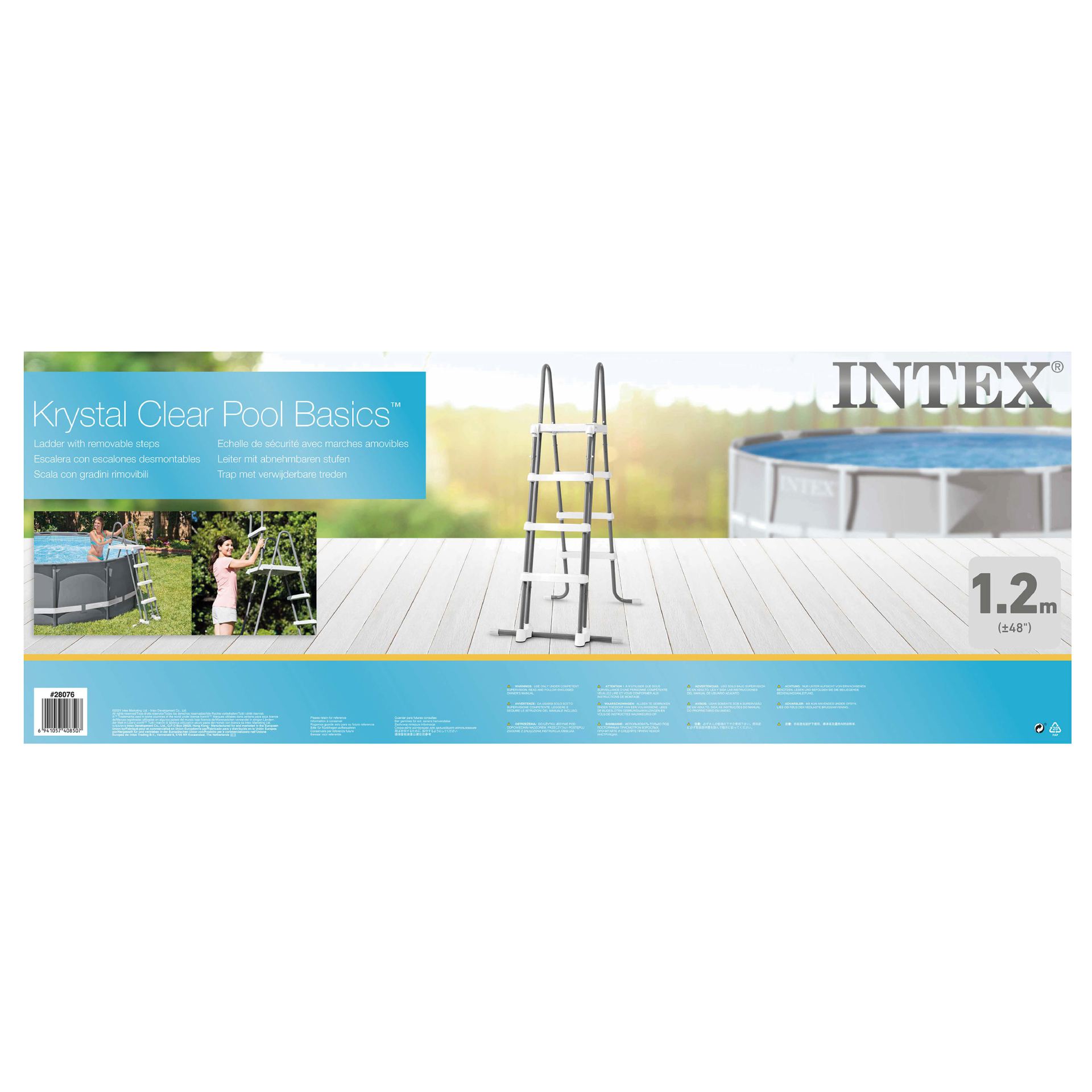 122cm Intex Pool ladder with removable steps
