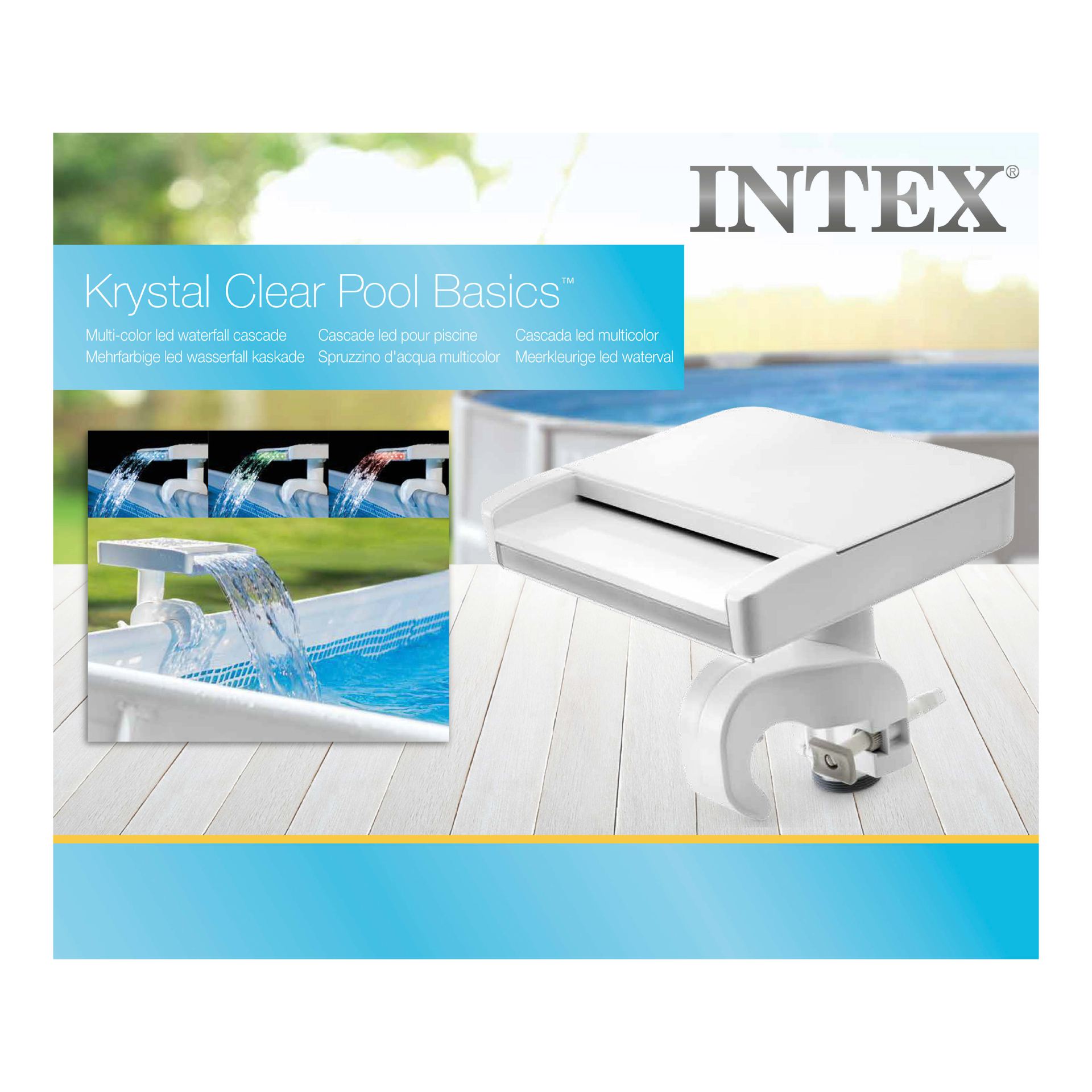 Intex multi-color led waterfall cascade online