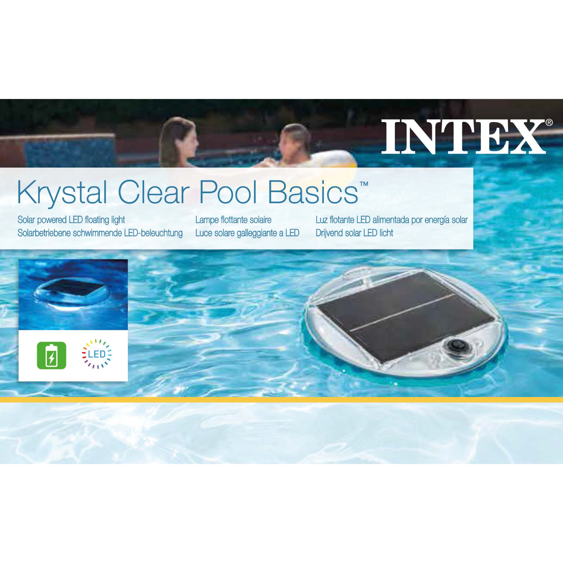Solar Intex powered led floating light