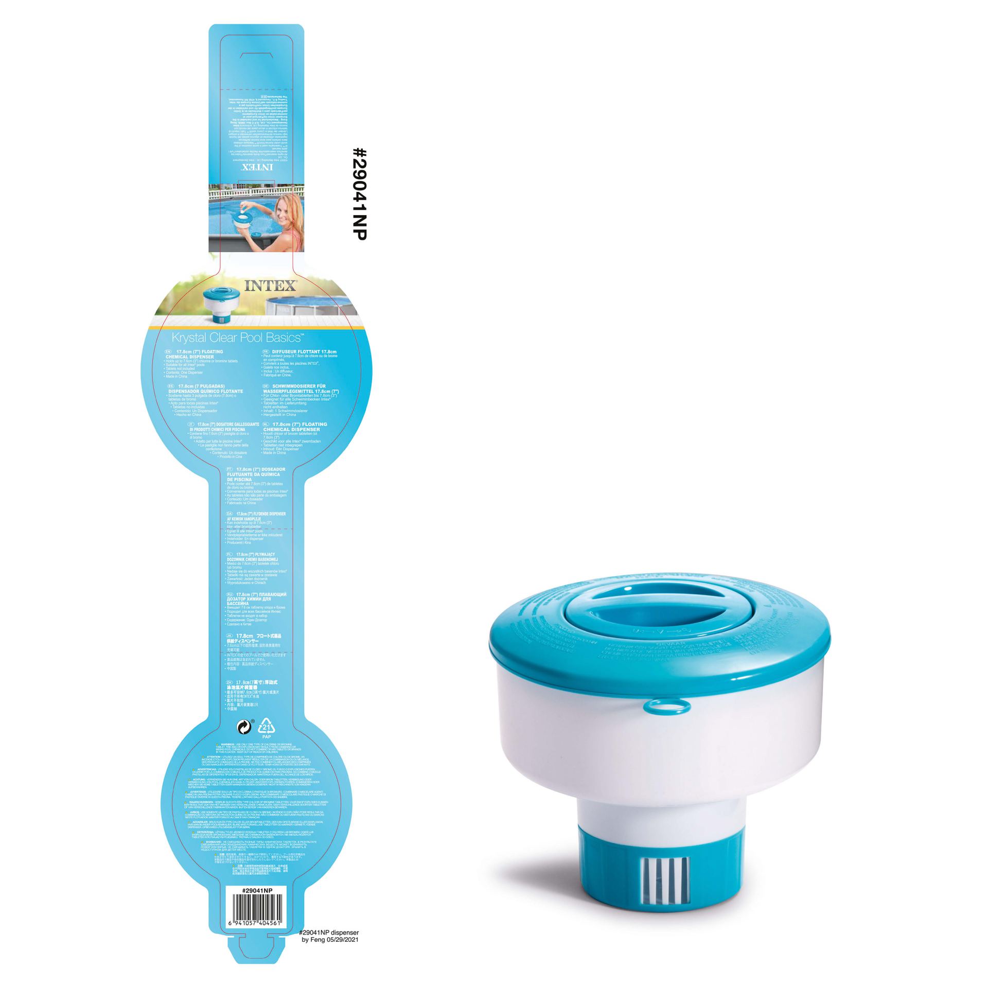 floating chemical dispenser 17,8cm Intex