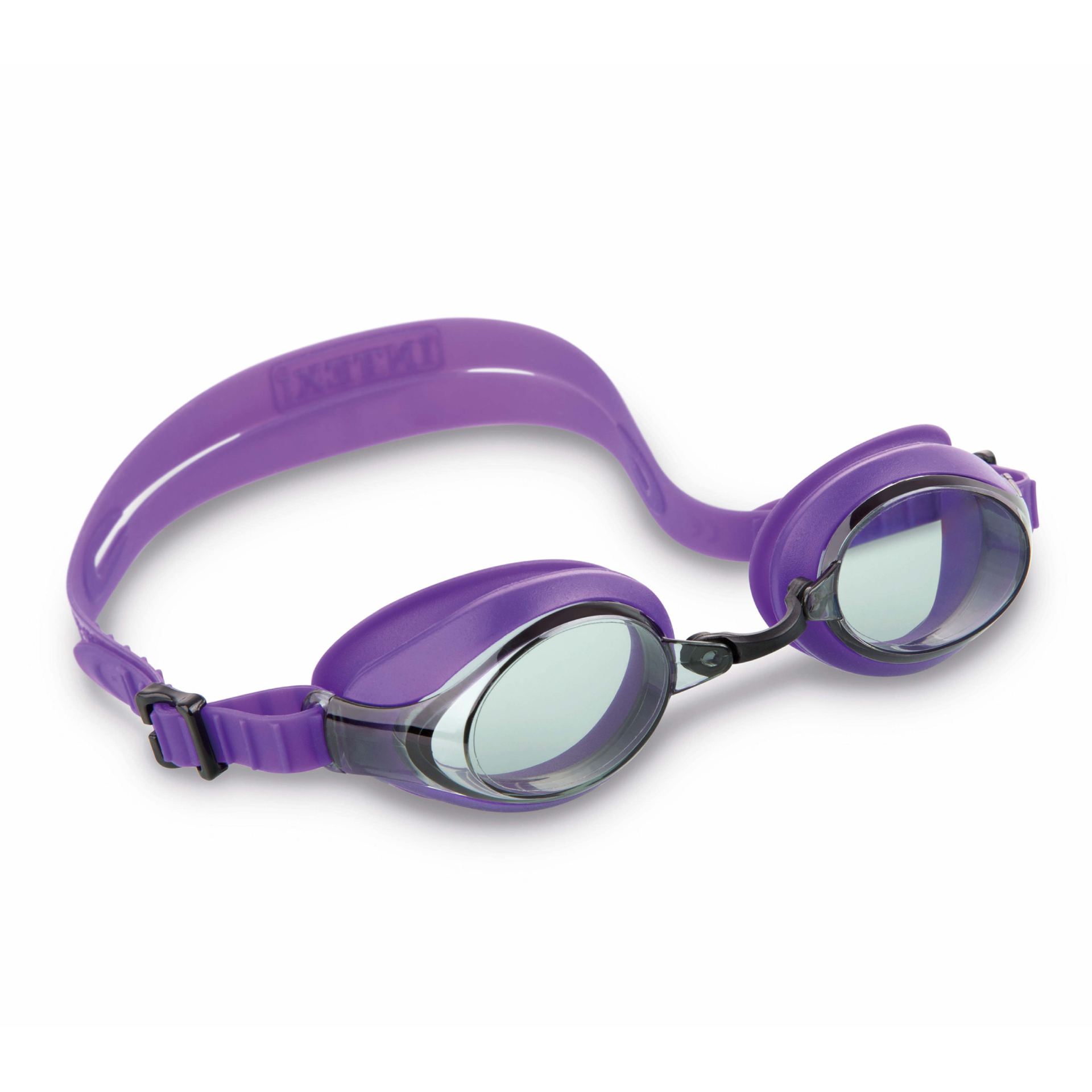 Intex silicone sport racing goggles - Paars