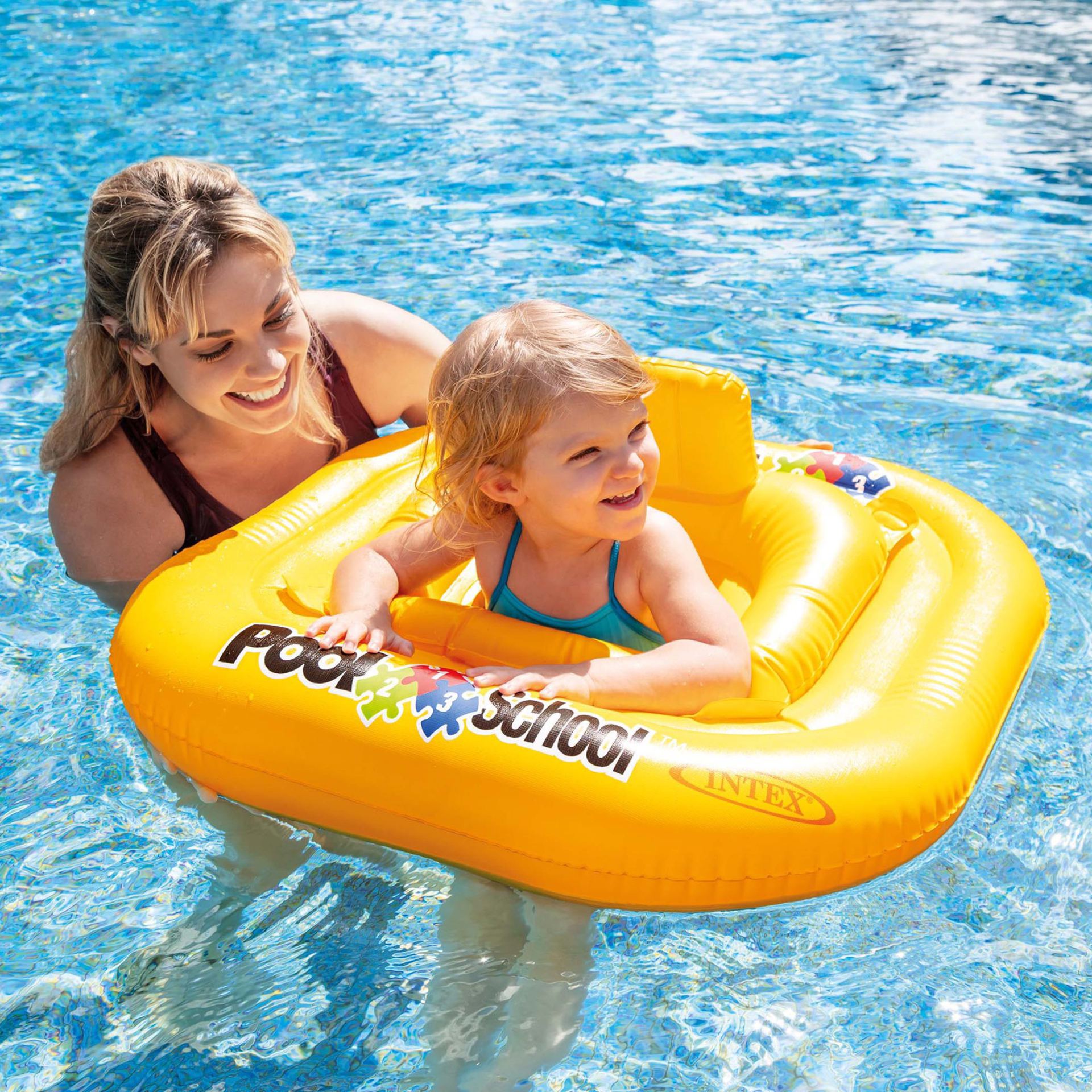 Intex pool school baby float geel bestellen