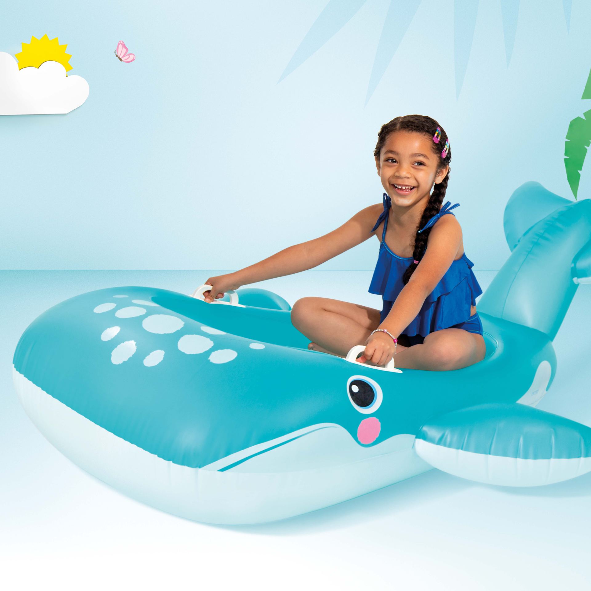 Intex blue whale ride-on kopen