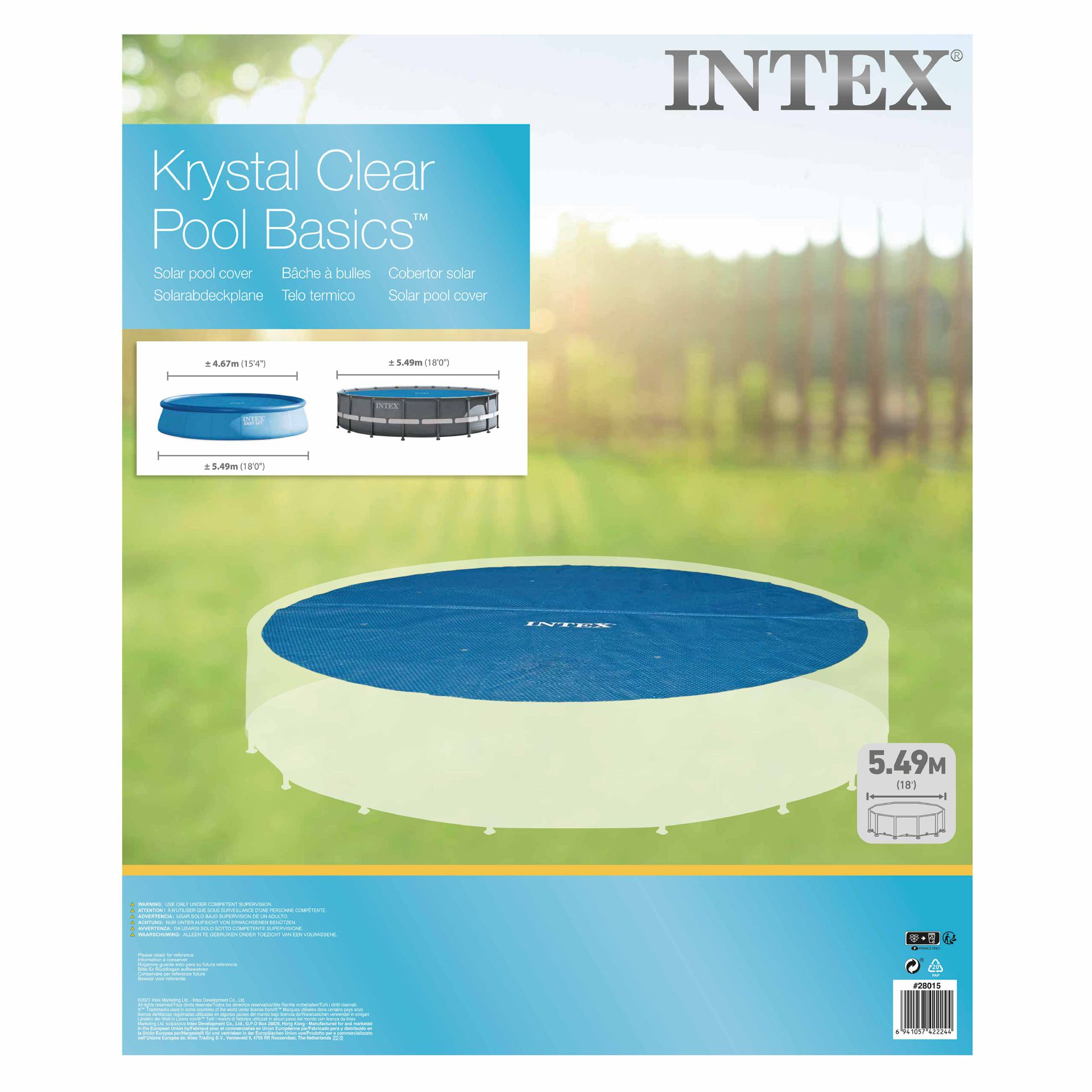 Intex 5,49m solar pool cover kopen