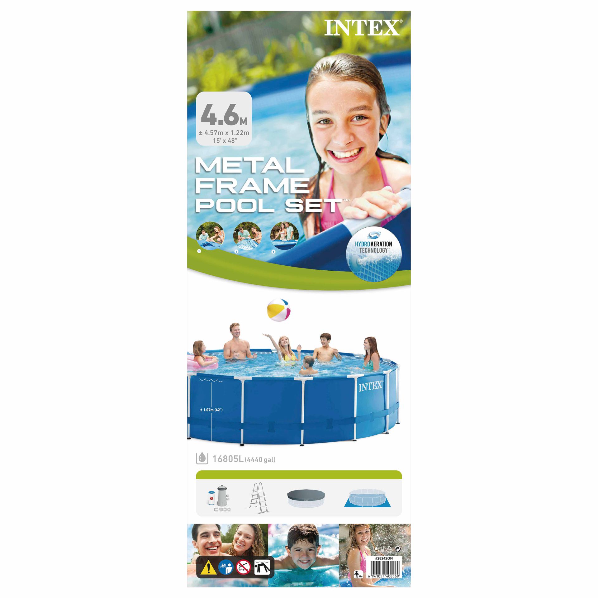 Intex metal frame pool set 457cm x 122cm kopen