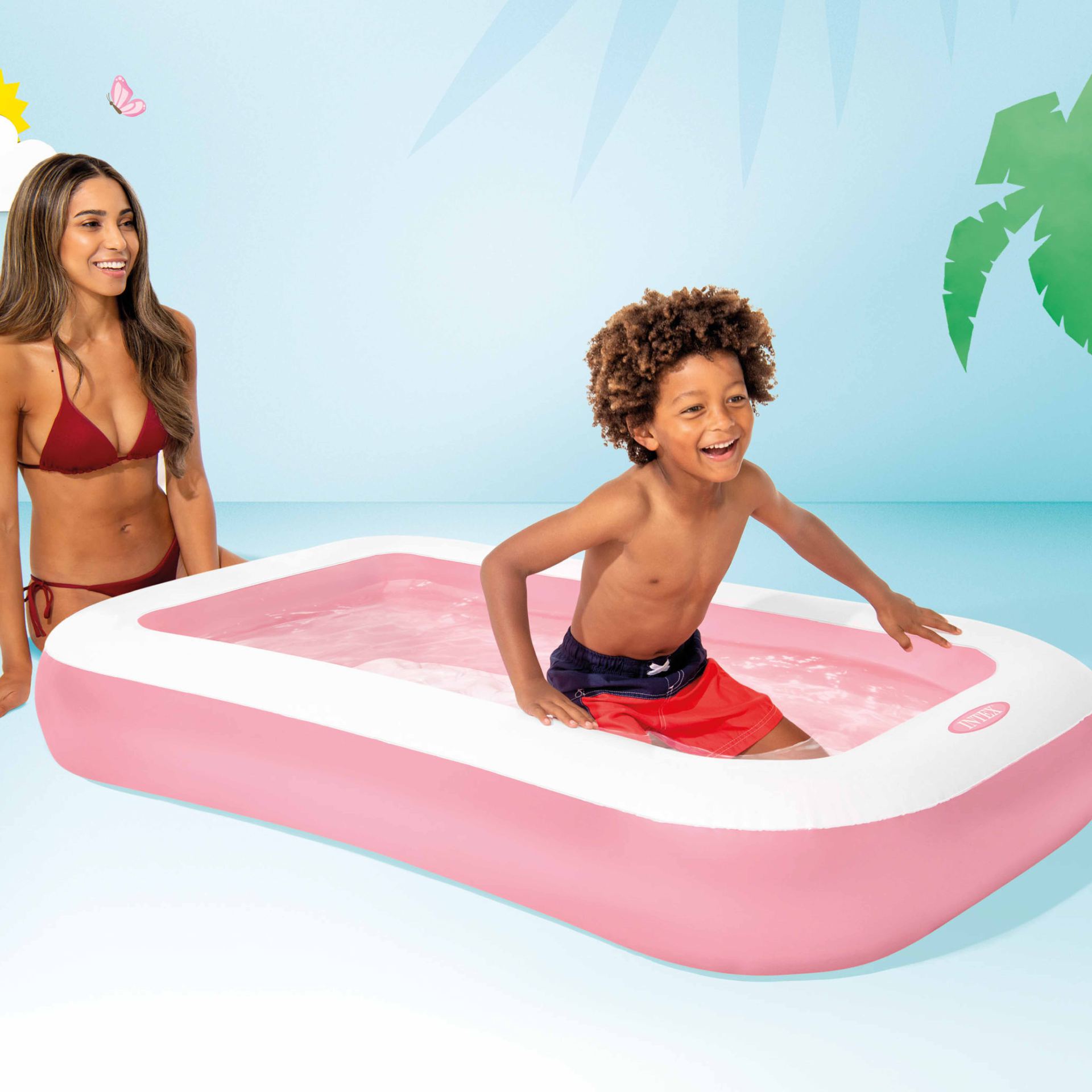 rectangular pool Intex 166cm x 100cm x 25cm