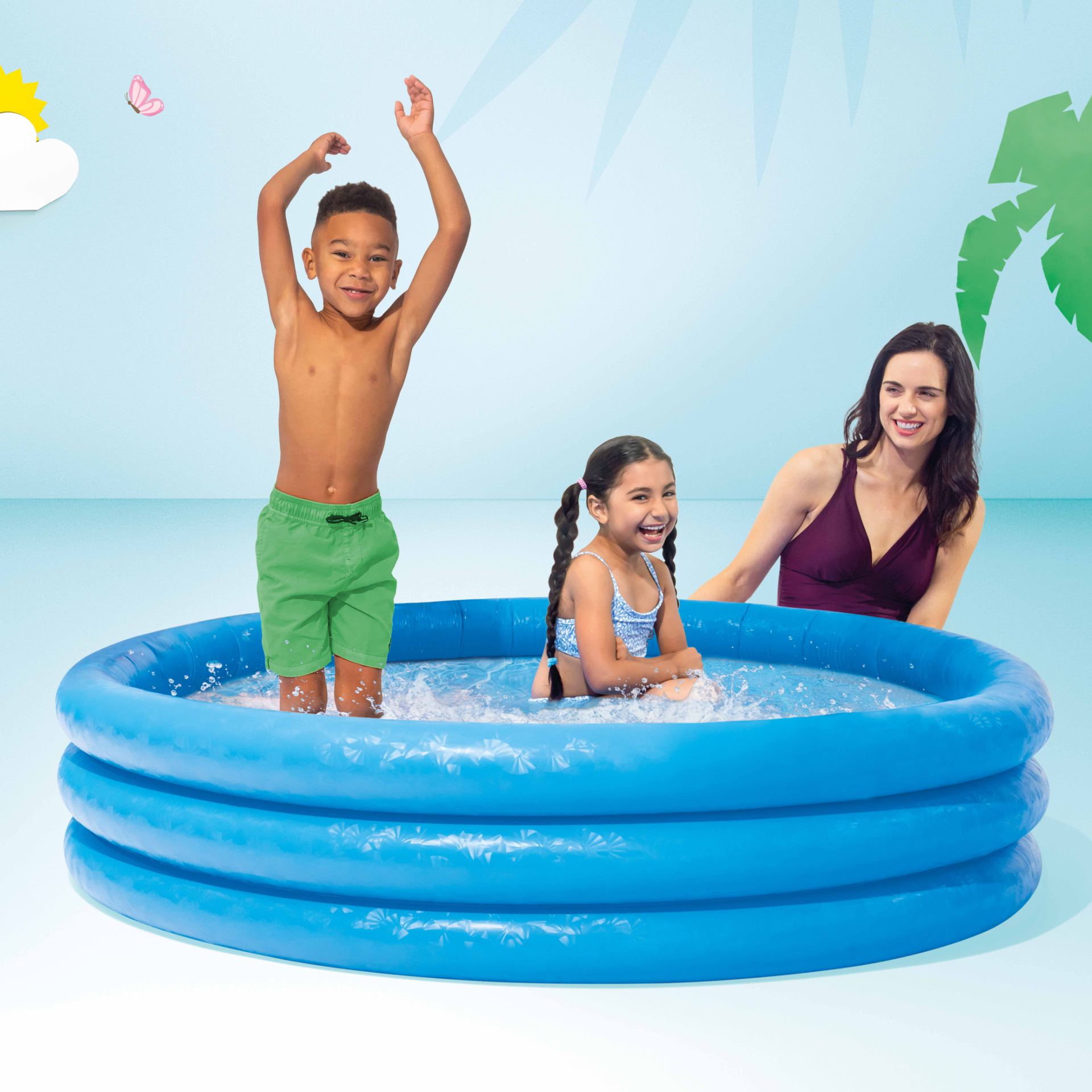 crystal blue pool Intex 147cm x 33cm