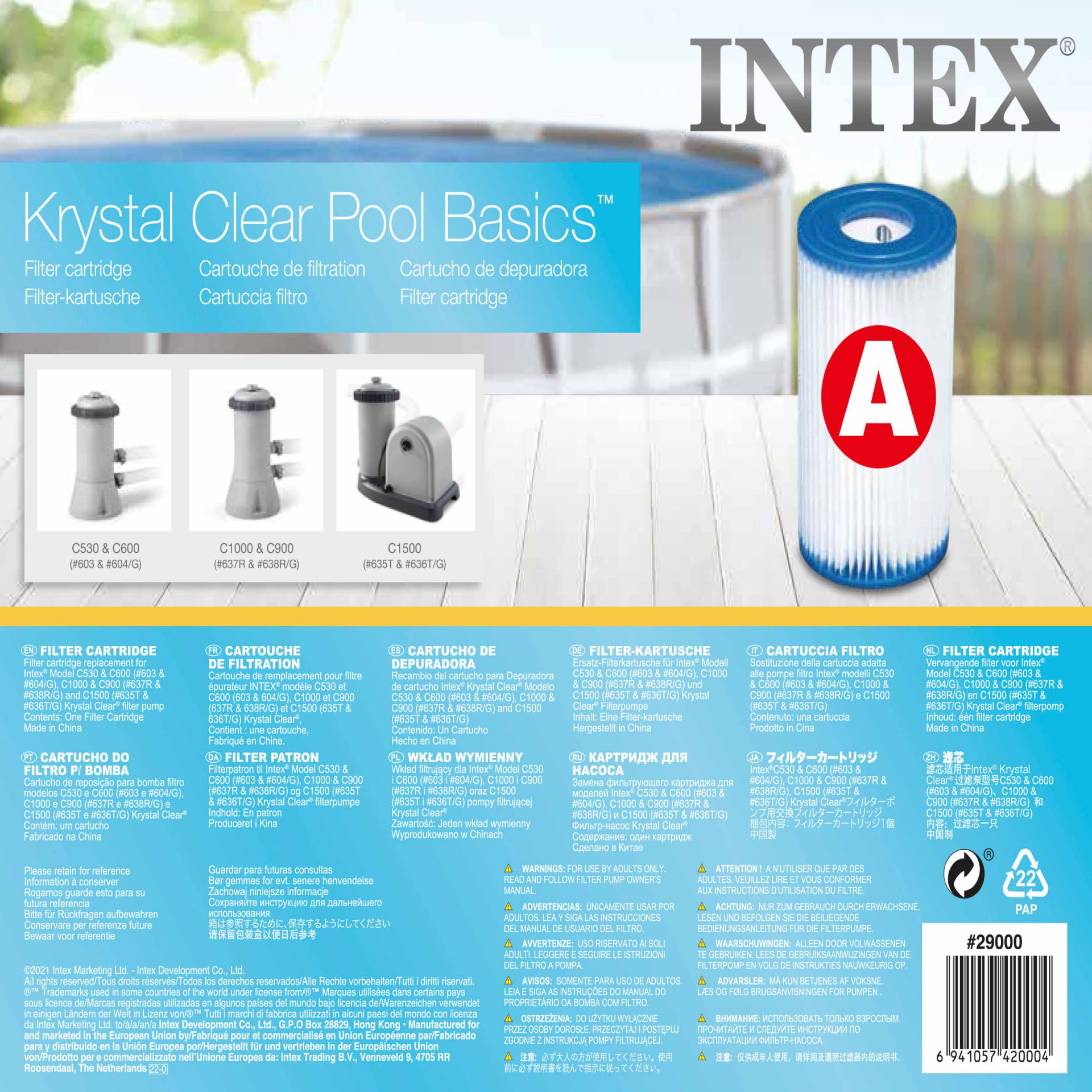Intex filter cartridge A bestellen