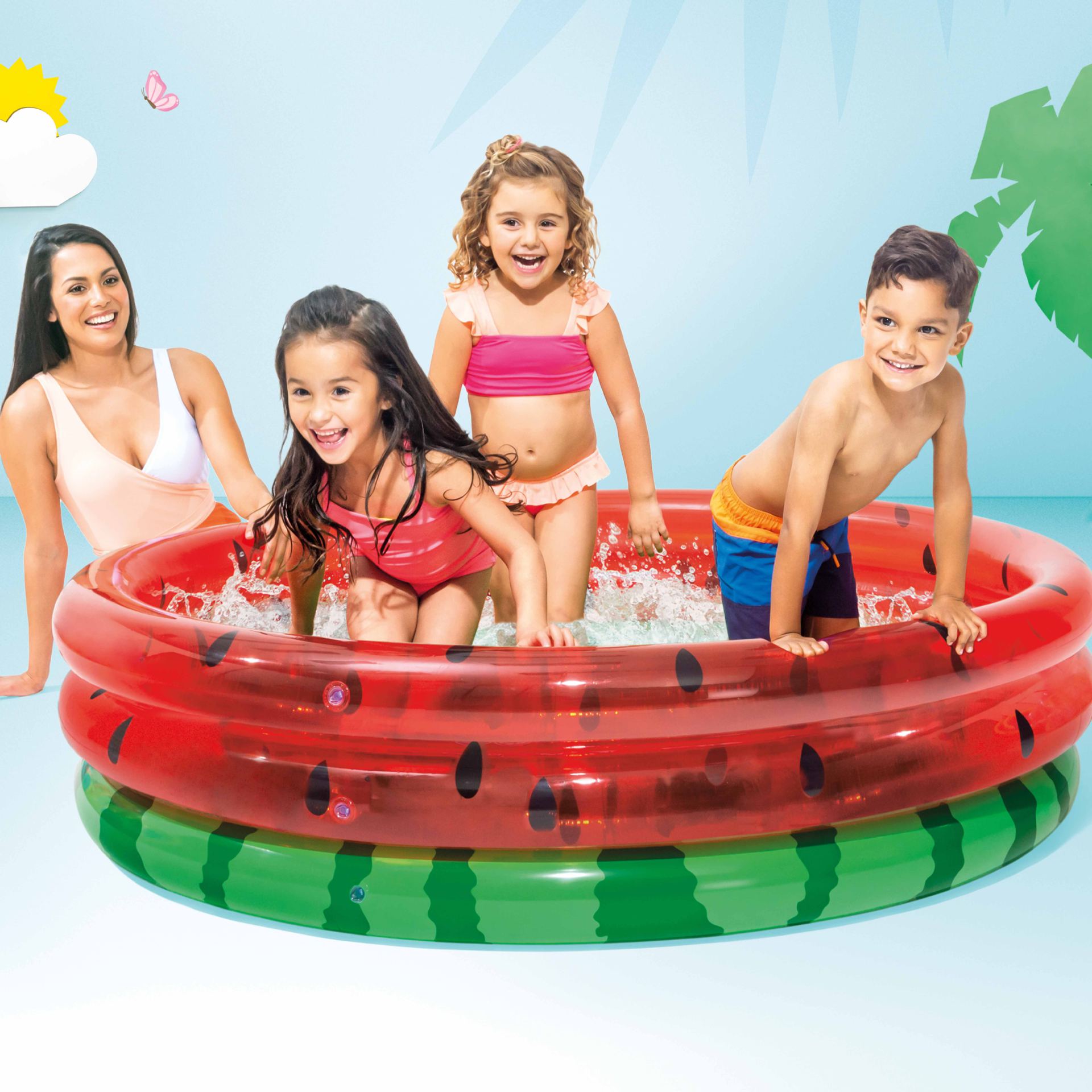 Intex watermelon pool 168cm x 38cm bestel