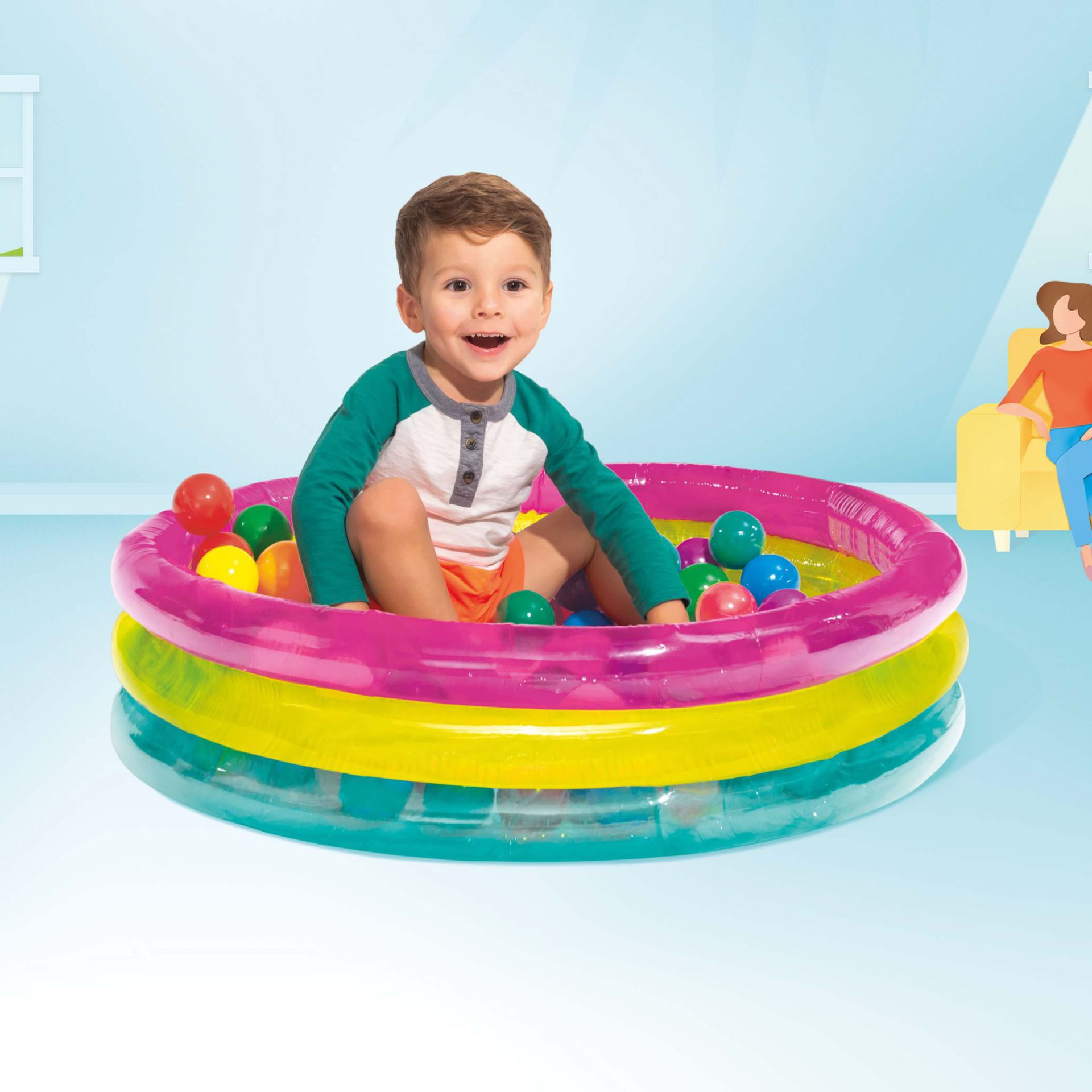 Intex classic 3-ring baby ball pit bestellen
