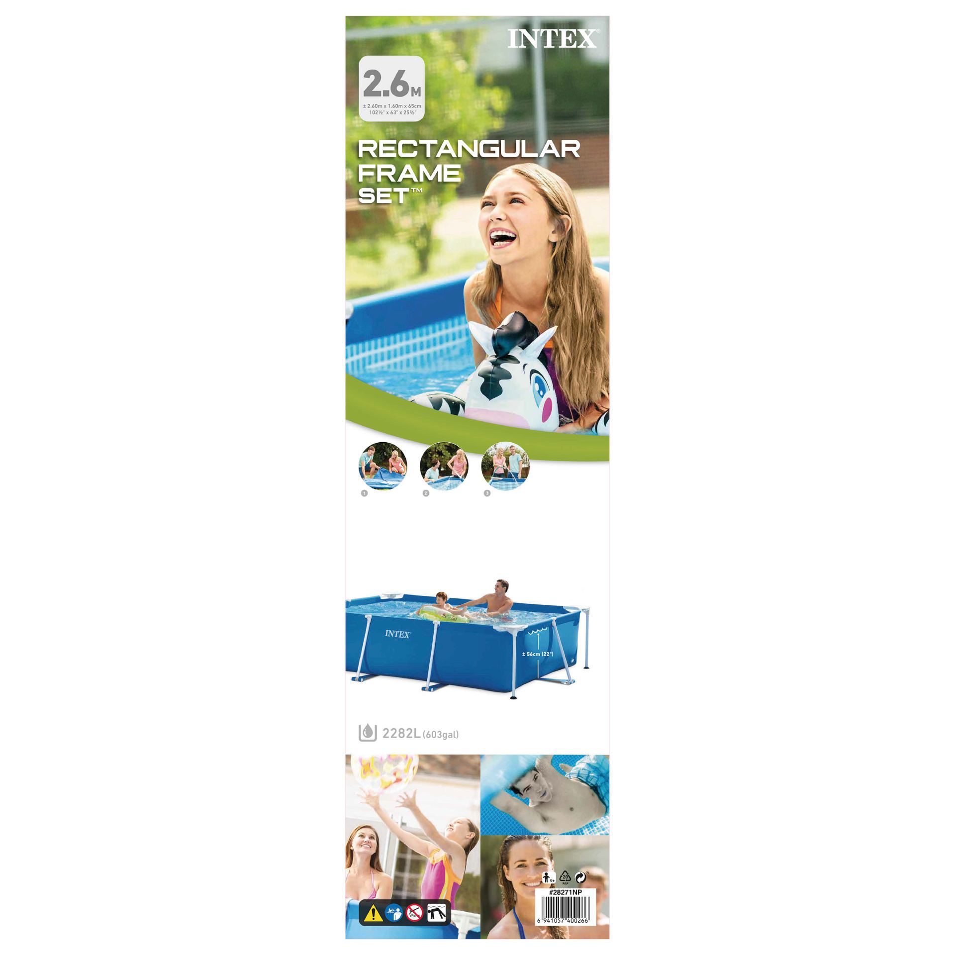 Intex rectangular frame pool goedkoop