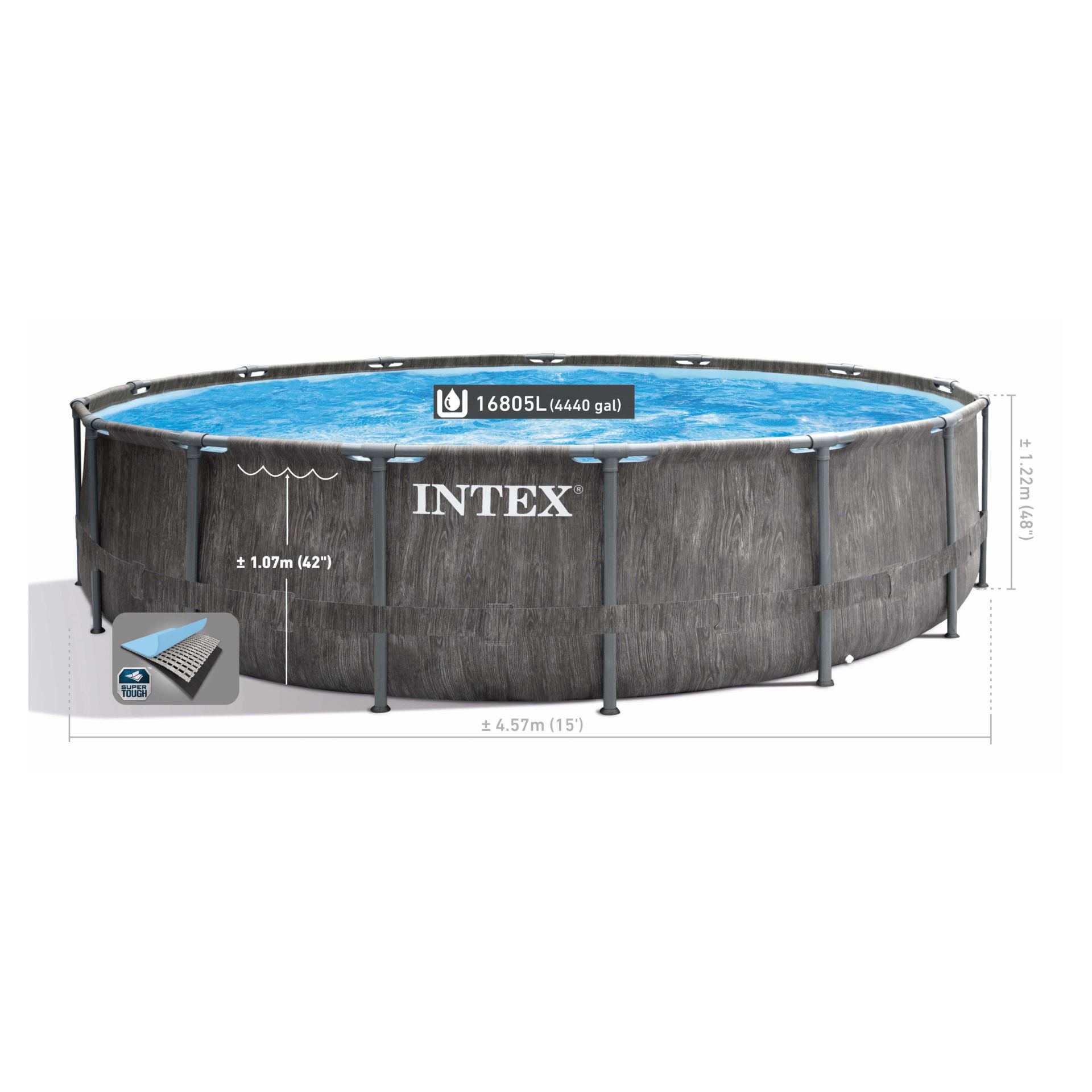 Intex greywood prism frame premium 457x122